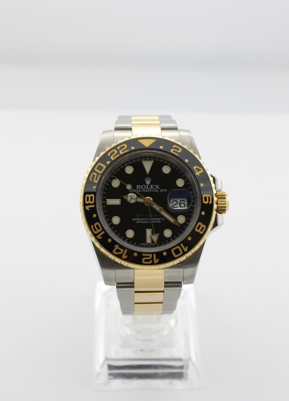 2017 Rolex GMT Master II Black Two-Tone 116713LN 40mm Oyster Watch With Box and Papers SKU: JLOAGG03262A4