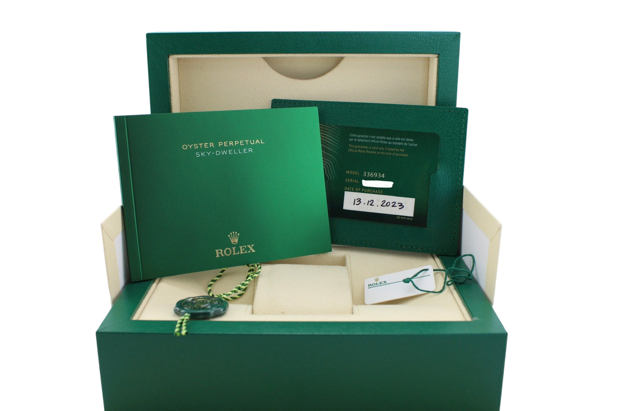 2023 Rolex Skydweller Black Steel 336934 42mm Oyster Watch With Box and Papers SKU: JLKIKM0326256
