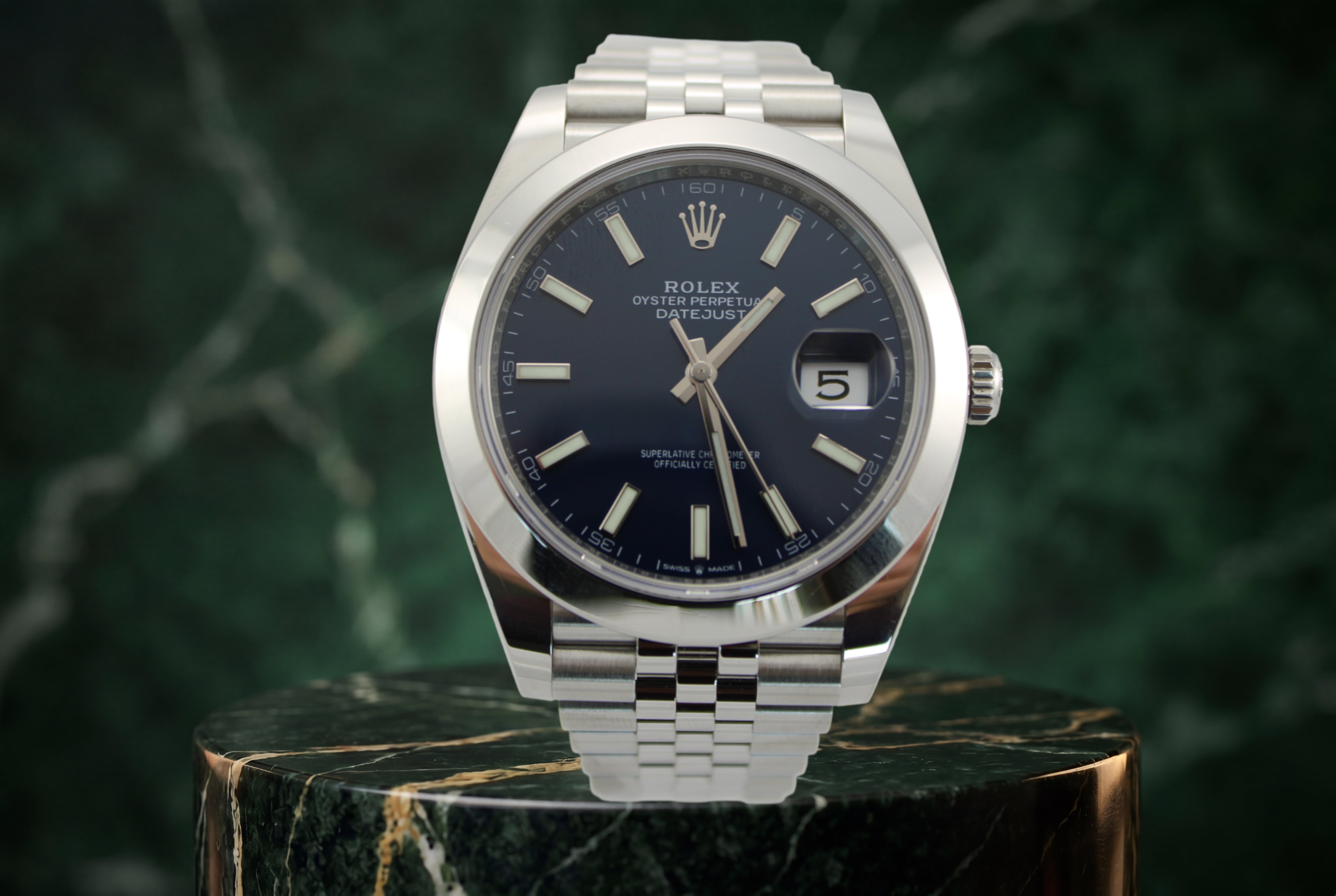Rolex Datejust 41 Blue 126300 41mm Stainless Steel Jubilee Watch SKU: JKAMG0626380