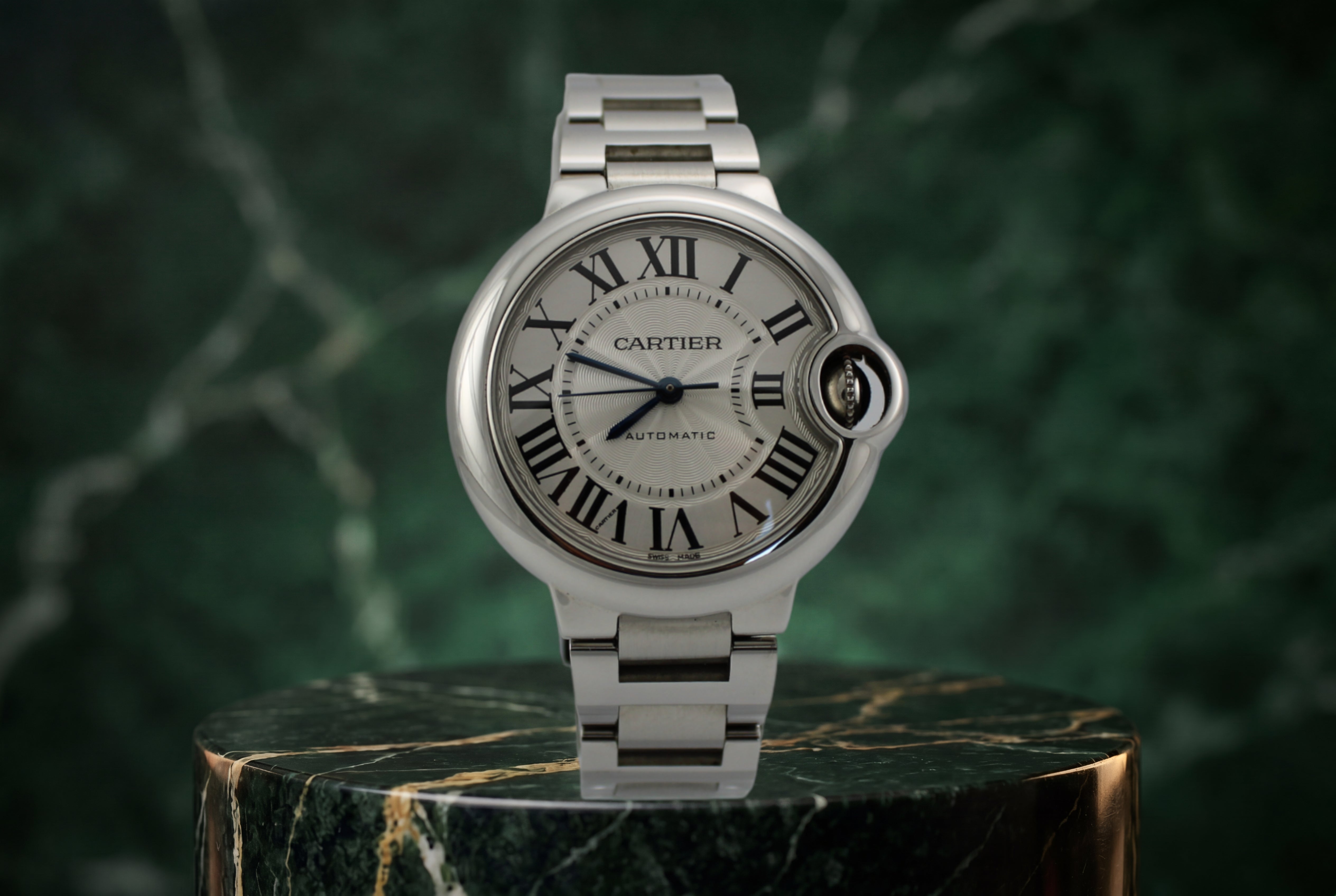 Cartier Ballon Bleu 3489 Silver 33mm Steel Watch SKU: JOIGG06262VX