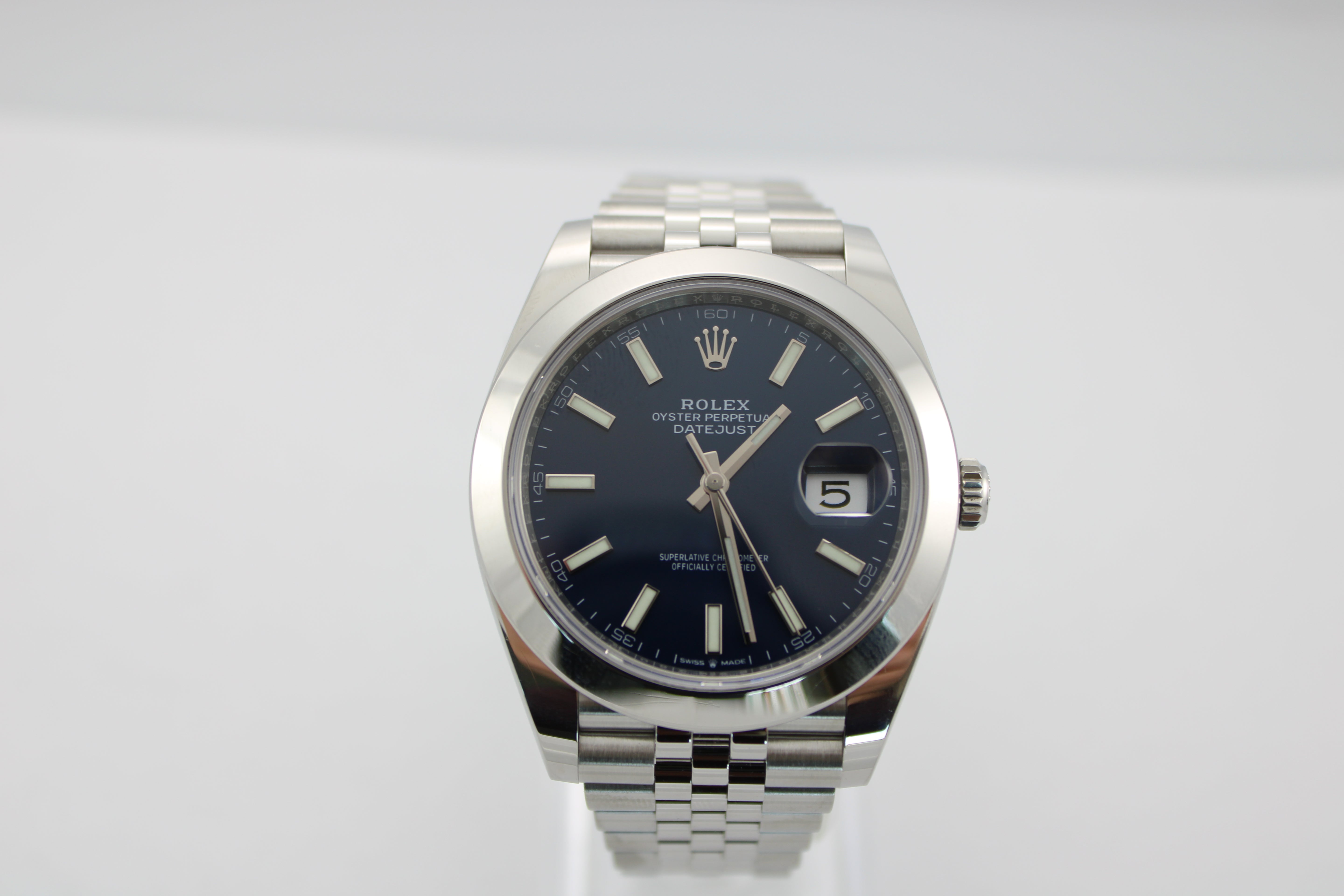 Rolex Datejust 41 Blue 126300 41mm Stainless Steel Jubilee Watch SKU: JKAMG0626380
