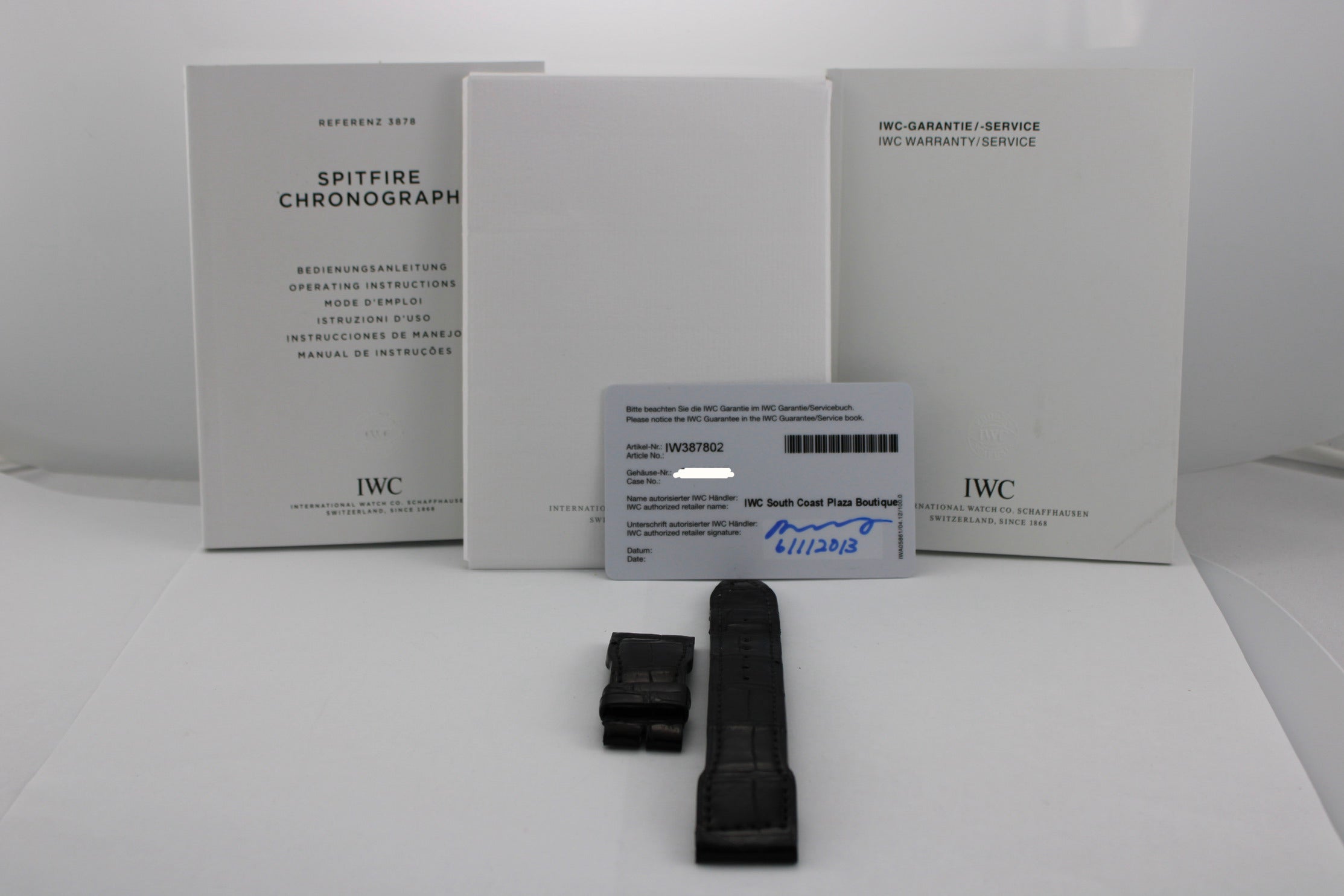 2013 IWC Spitfire Grey Stainless Steel IW387802 43mm Watch With Box and Papers SKU: JOMMG0426727