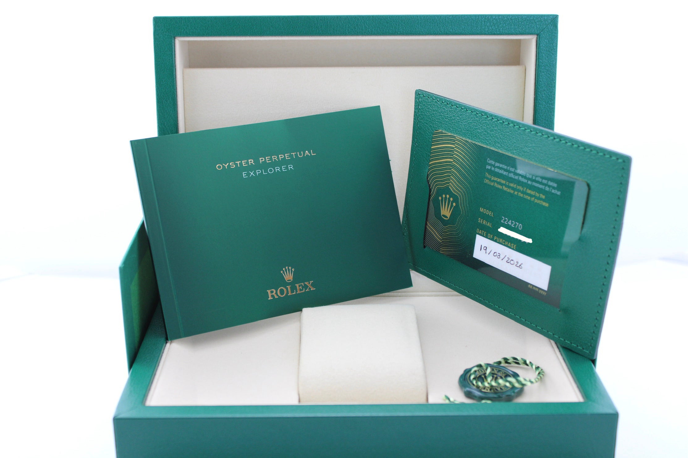 NEW MARCH 2026 Rolex Explorer I Black 224270 40mm Steel Oyster Watch With Box and Papers SKU: JNLMG0326754