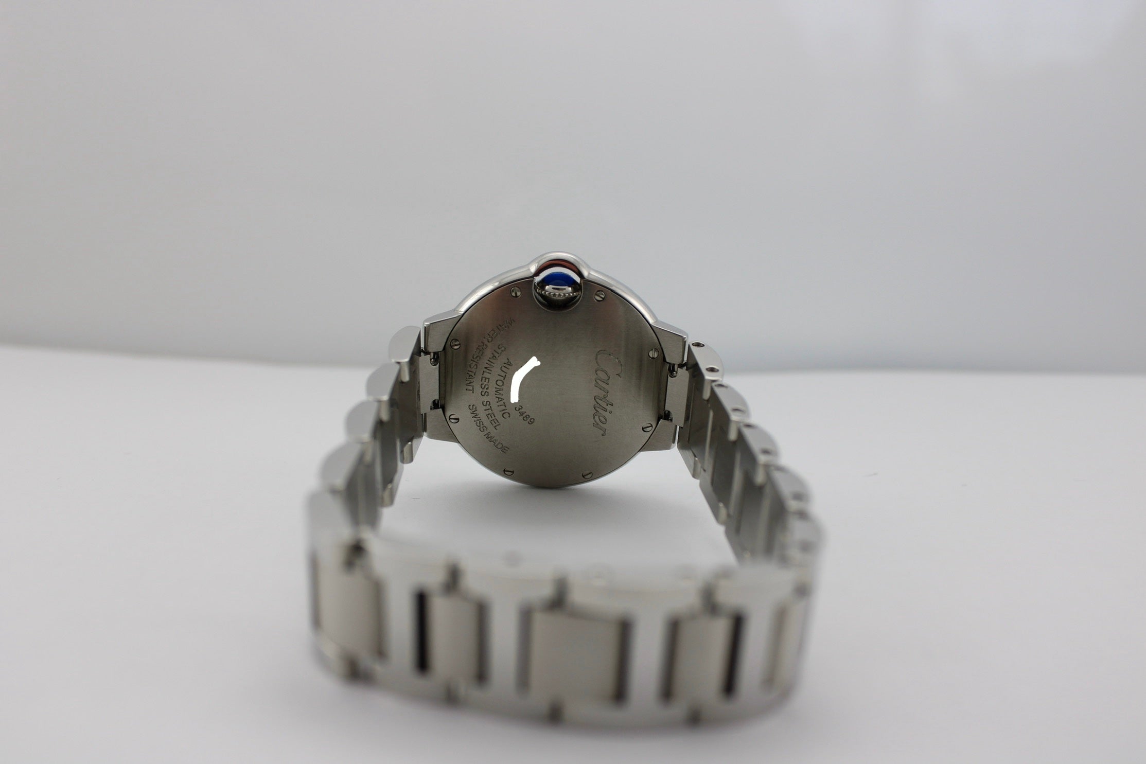 Cartier Ballon Bleu 3489 Silver 33mm Steel Watch SKU: JOIGG06262VX
