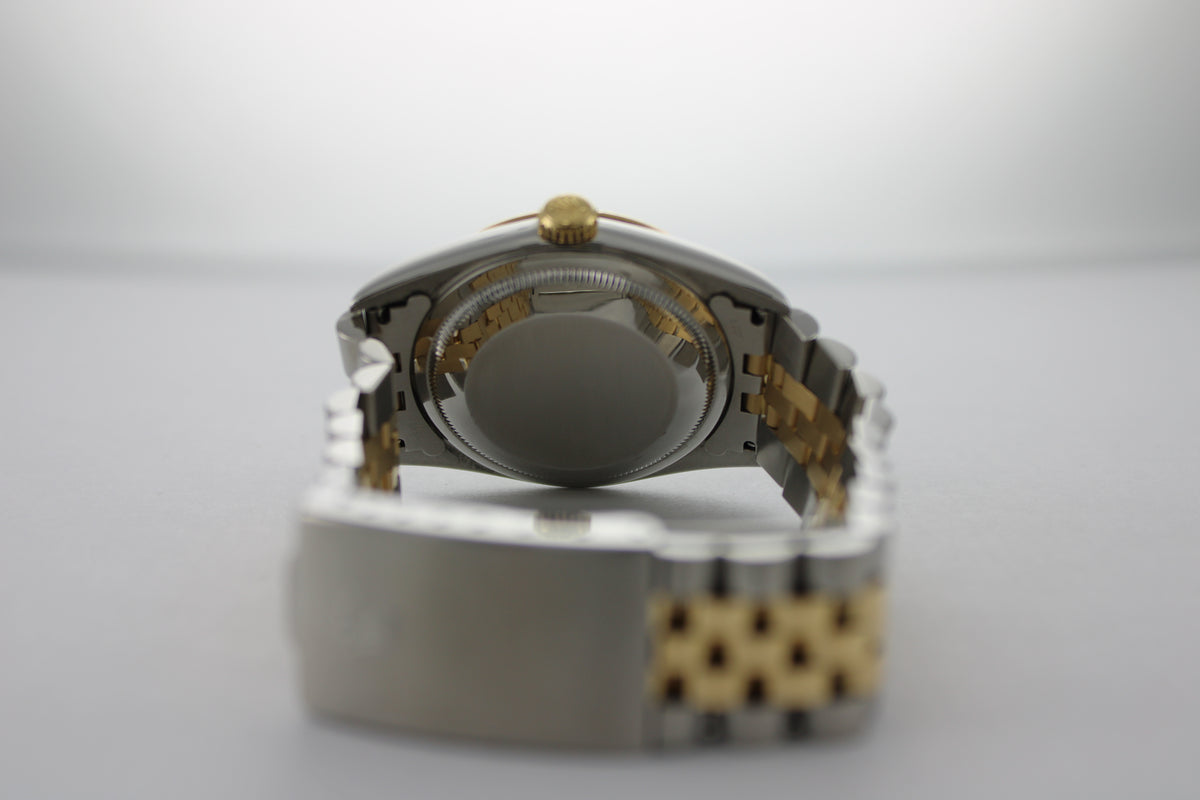 2005 Rolex Datejust White Two-Tone 18K Yellow Gold 16233 36mm Jubilee Watch SKU: JEMGG0826528