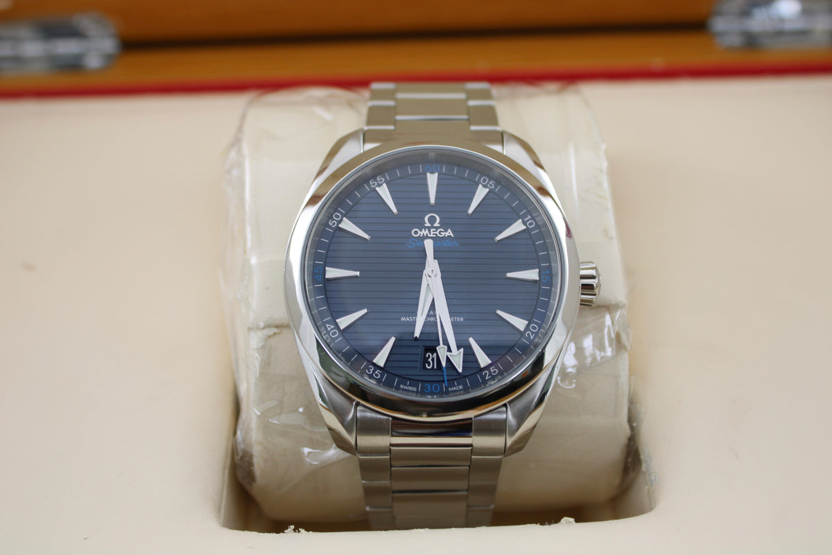 2024 Omega Seamaster Aqua Terra Blue 41mm Steel 220.10.41.21.03.001 with Box and Papers SKU: JVAGG0926455