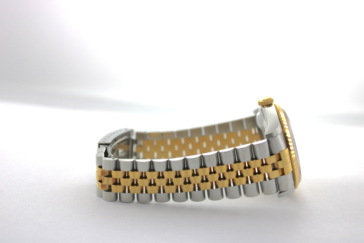 UNPOLISHED 2001 Rolex Datejust Champagne Two-Tone 16233 36mm Jubilee Watch With Box and Papers SKU: JMAGG0926696