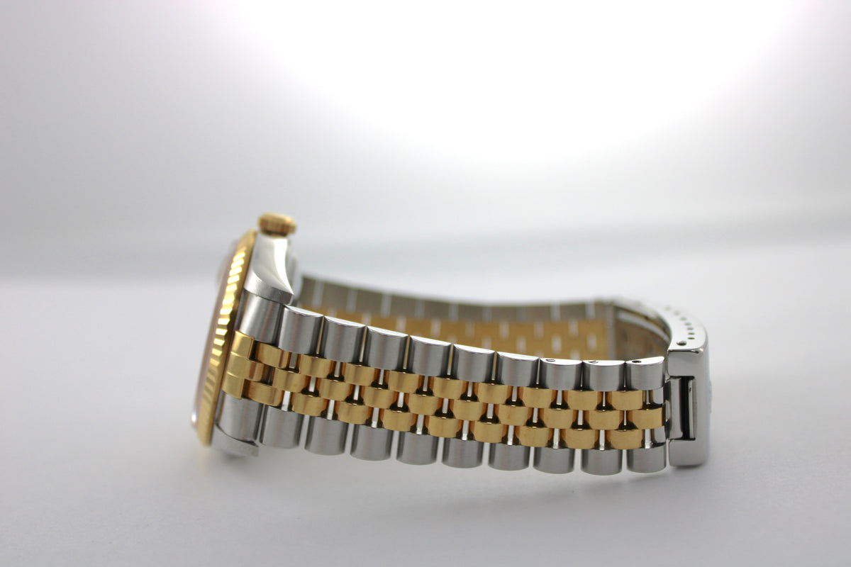 UNPOLISHED 2001 Rolex Datejust Champagne Two-Tone 16233 36mm Jubilee Watch With Box and Papers SKU: JMAGG0926696