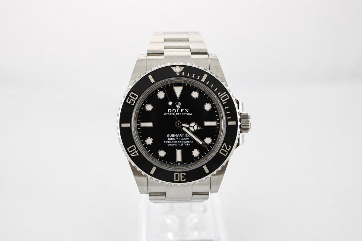 JUNE 2026 Rolex Submariner "No Date" Black Stainless Steel 124060 41mm Oyster Watch With Box and Papers SKU: JLVOGG08267N5