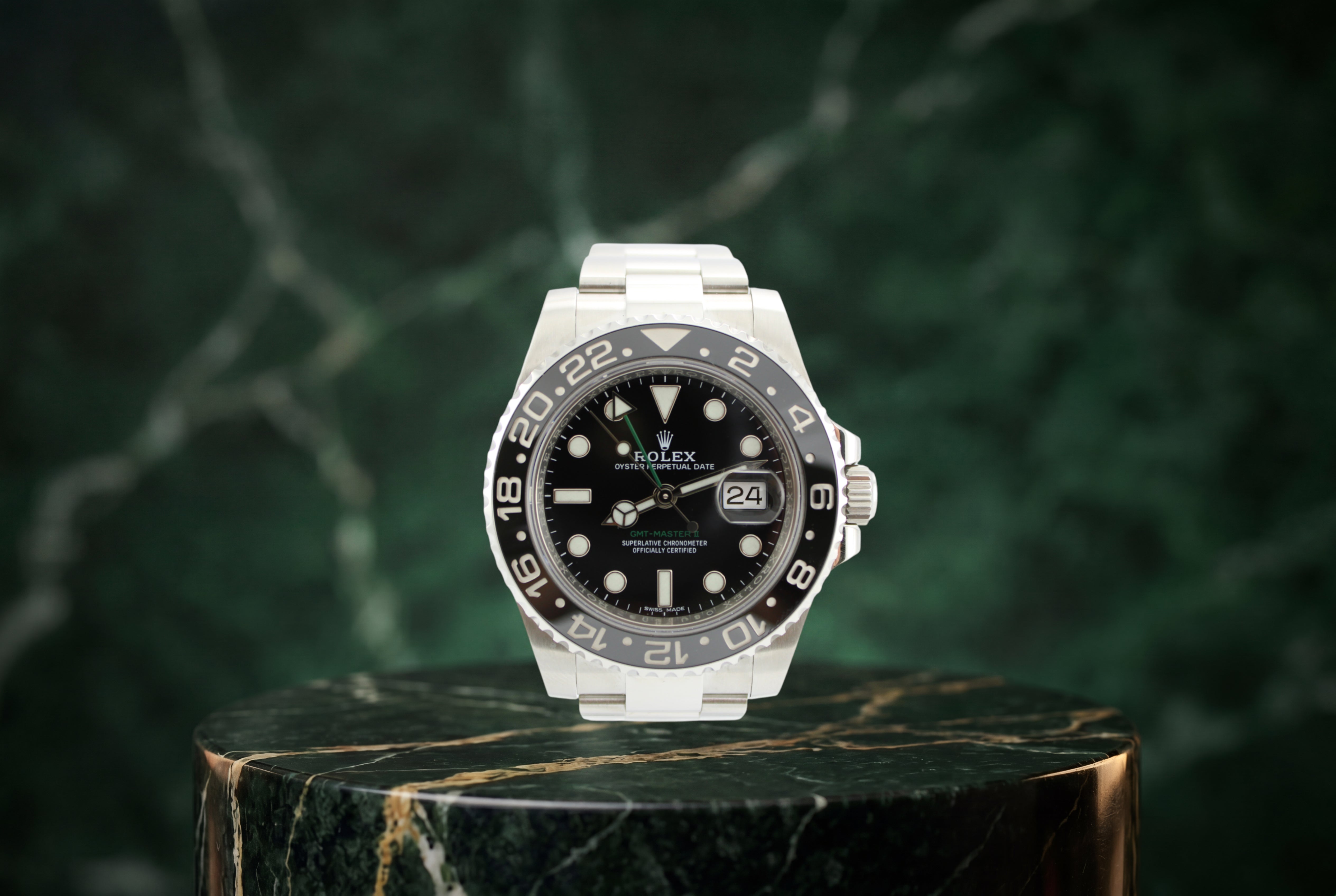 2018 Rolex GMT Master II Black Stainless Steel 116710LN 40mm Oyster Watch With Box and Papers SKU: JLOGGG0826096