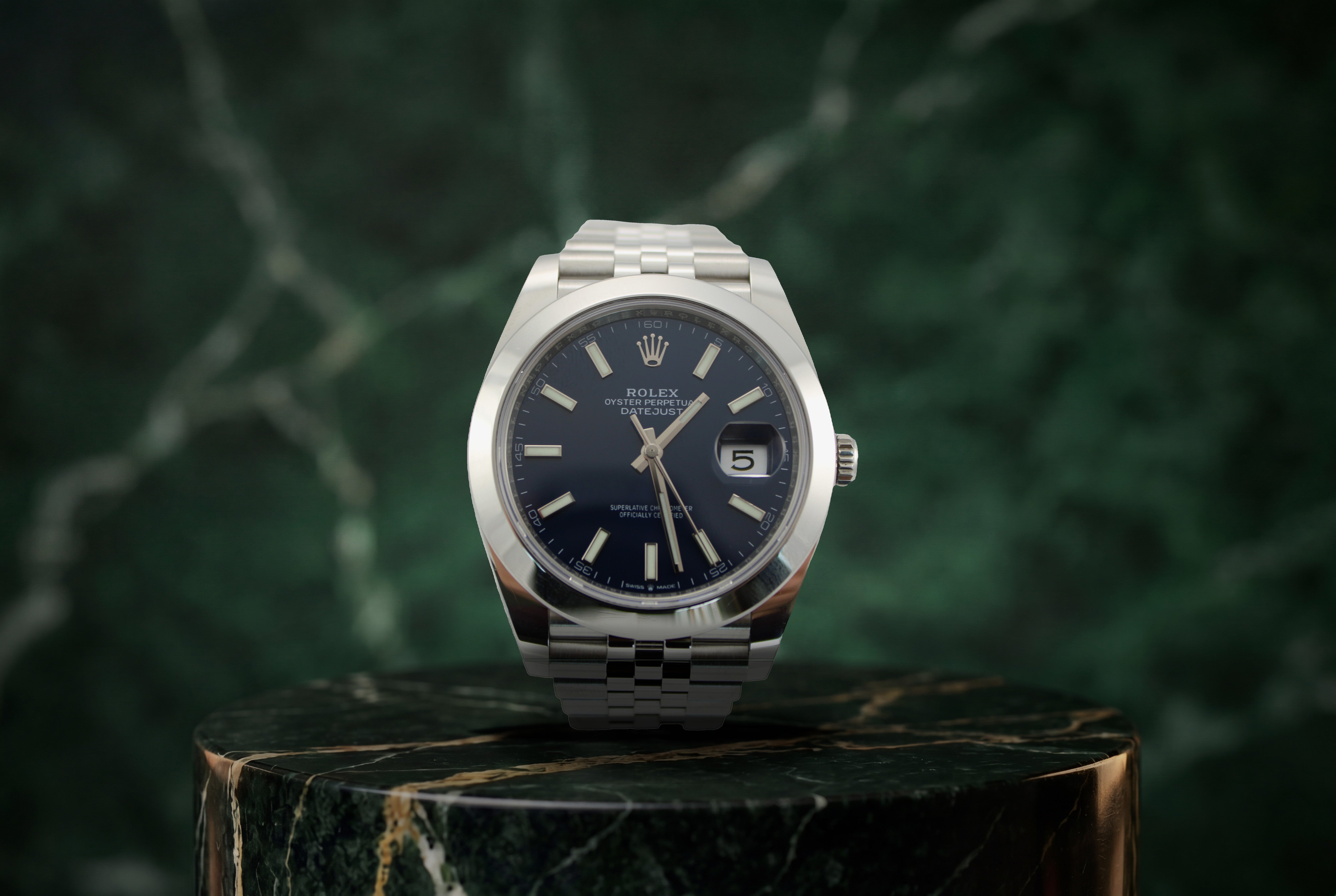 Rolex Datejust 41 Blue 126300 41mm Stainless Steel Jubilee Watch SKU: JKAMG0626380