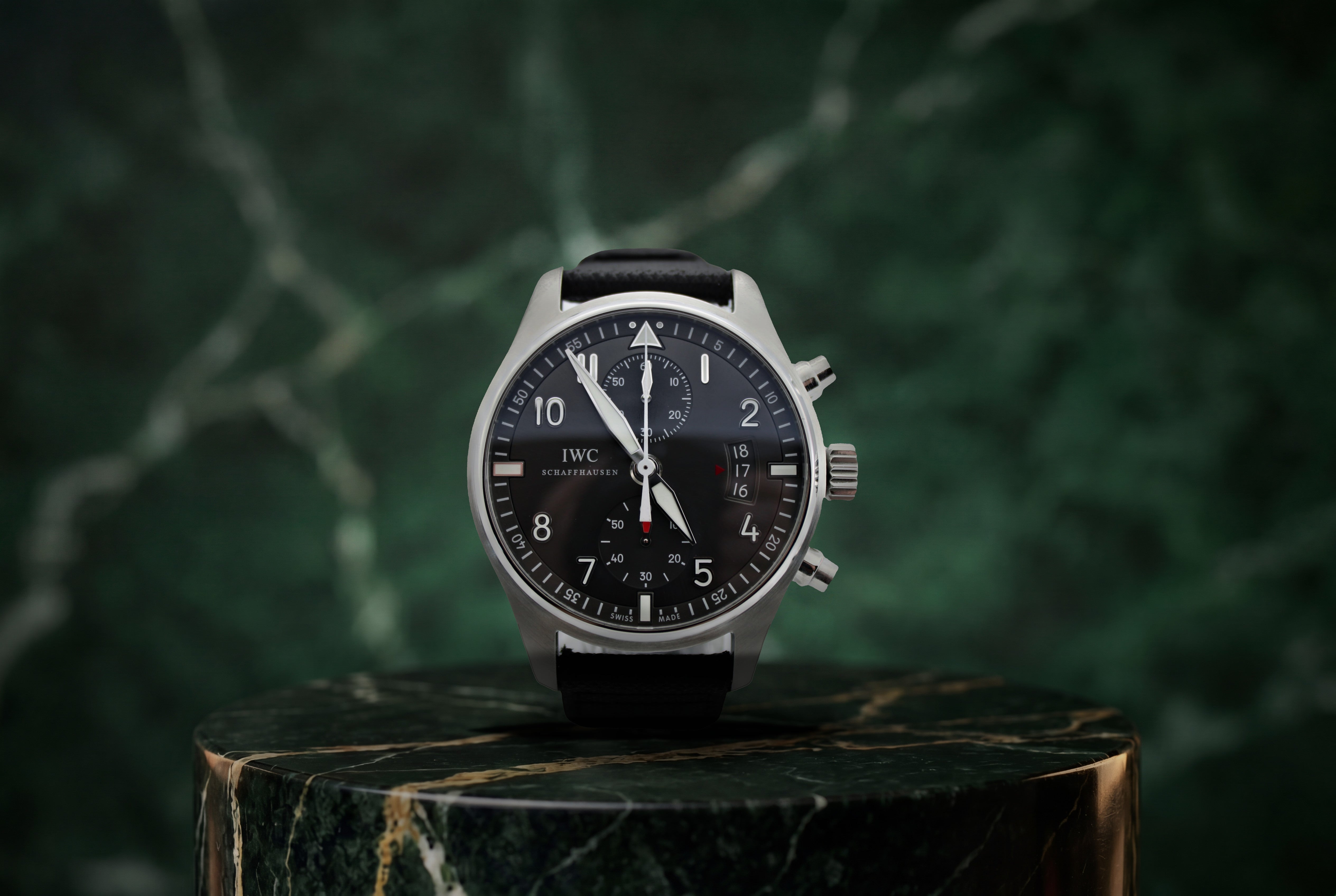 2013 IWC Spitfire Grey Stainless Steel IW387802 43mm Watch With Box and Papers SKU: JOMMG0426727