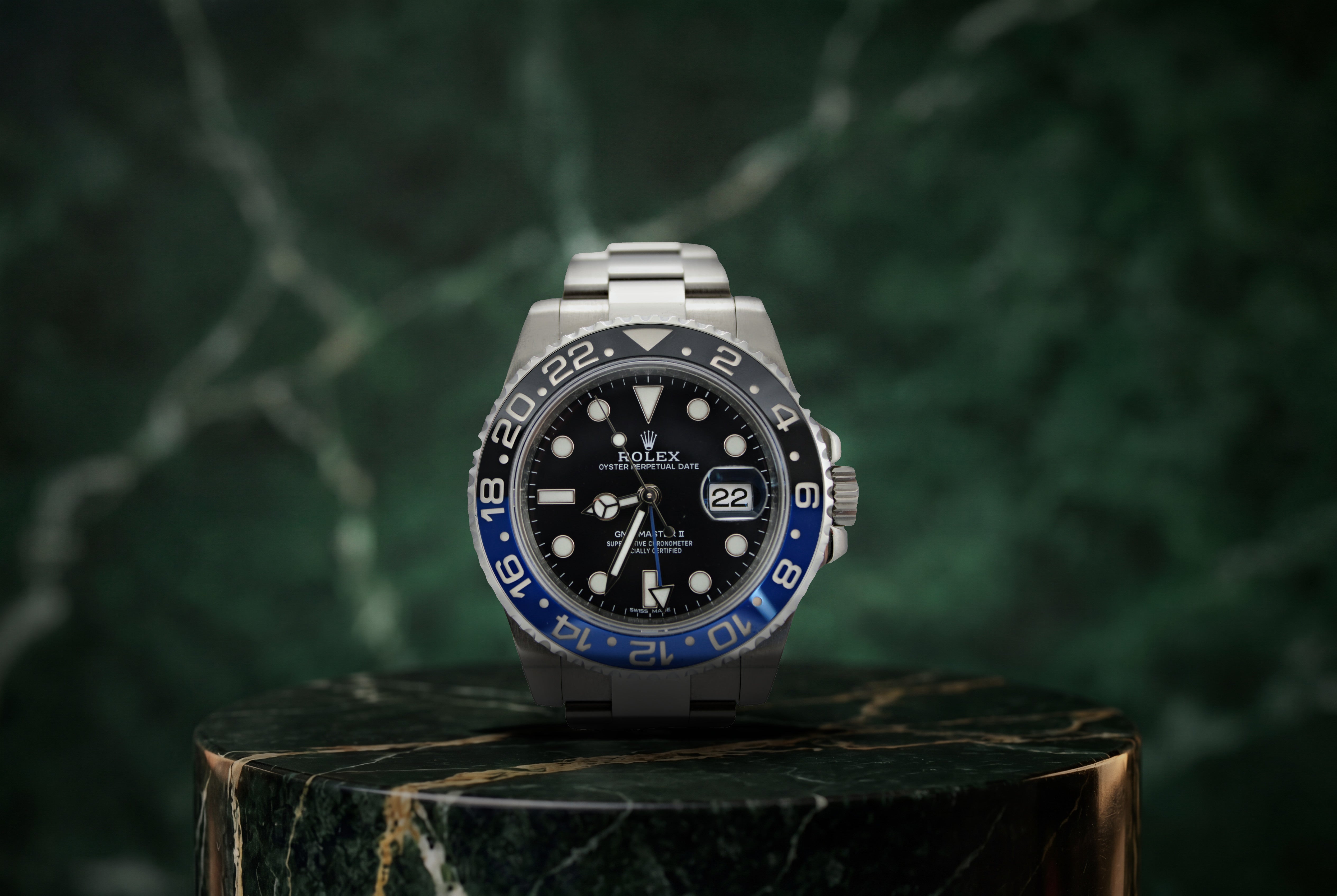 2016 Rolex GMT Master II "Batman" Black Stainless Steel 116710BLNR 40mm Oyster Watch RSC with Box and Papers SKU: JLEVGG03267T6