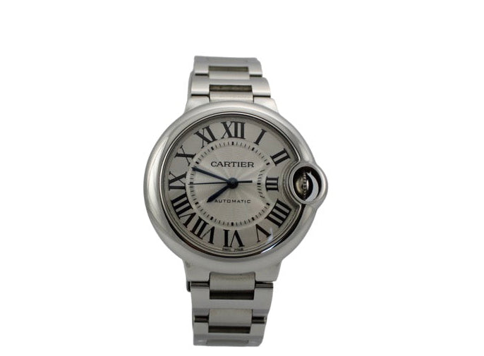 Cartier Ballon Bleu 3489 Silver 33mm Steel Watch SKU: JOIGG06262VX