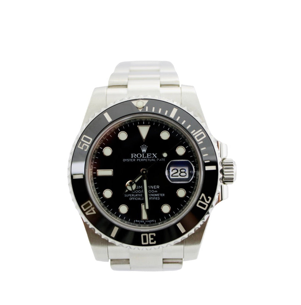 Rolex Submariner Date Black Stainless Steel 116610 40mm Oyster Watch With Papers SKU: JLGIOM0826719