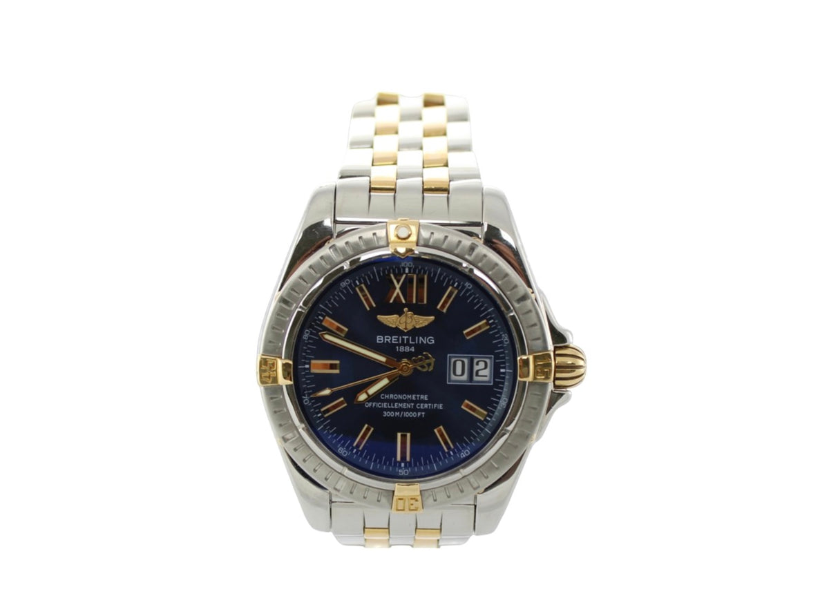 Breitling Cockpit Blue 18K Yellow Gold/Steel  B4935011 41mm Watch With Box and Papers  SKU: NVOGG0826747