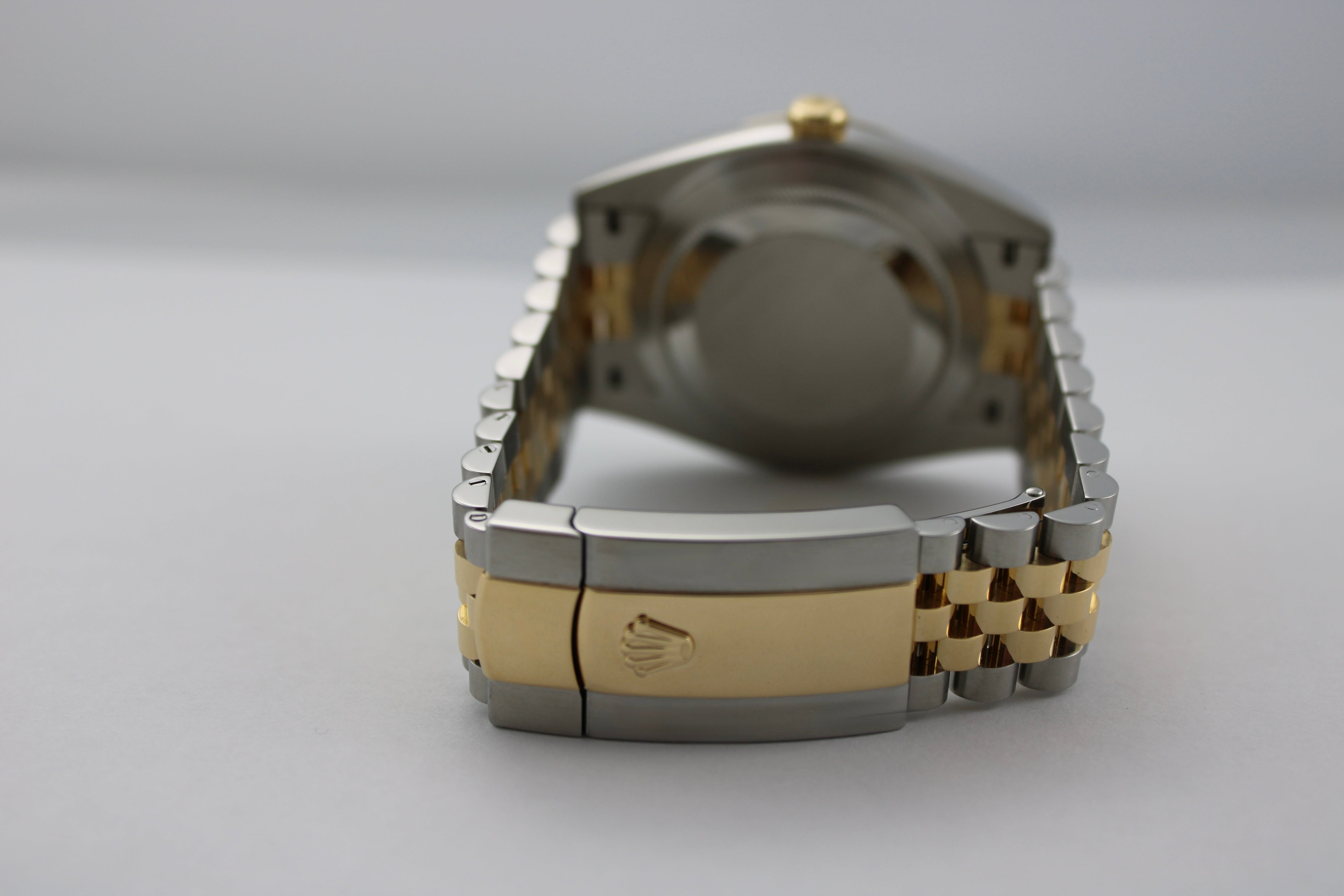 2019 Rolex Datejust Black Two-Tone 18K Gold Steel 126333 41mm Jubilee Fluted Watch With Box and Papers SKU: JLVKMG04267U5