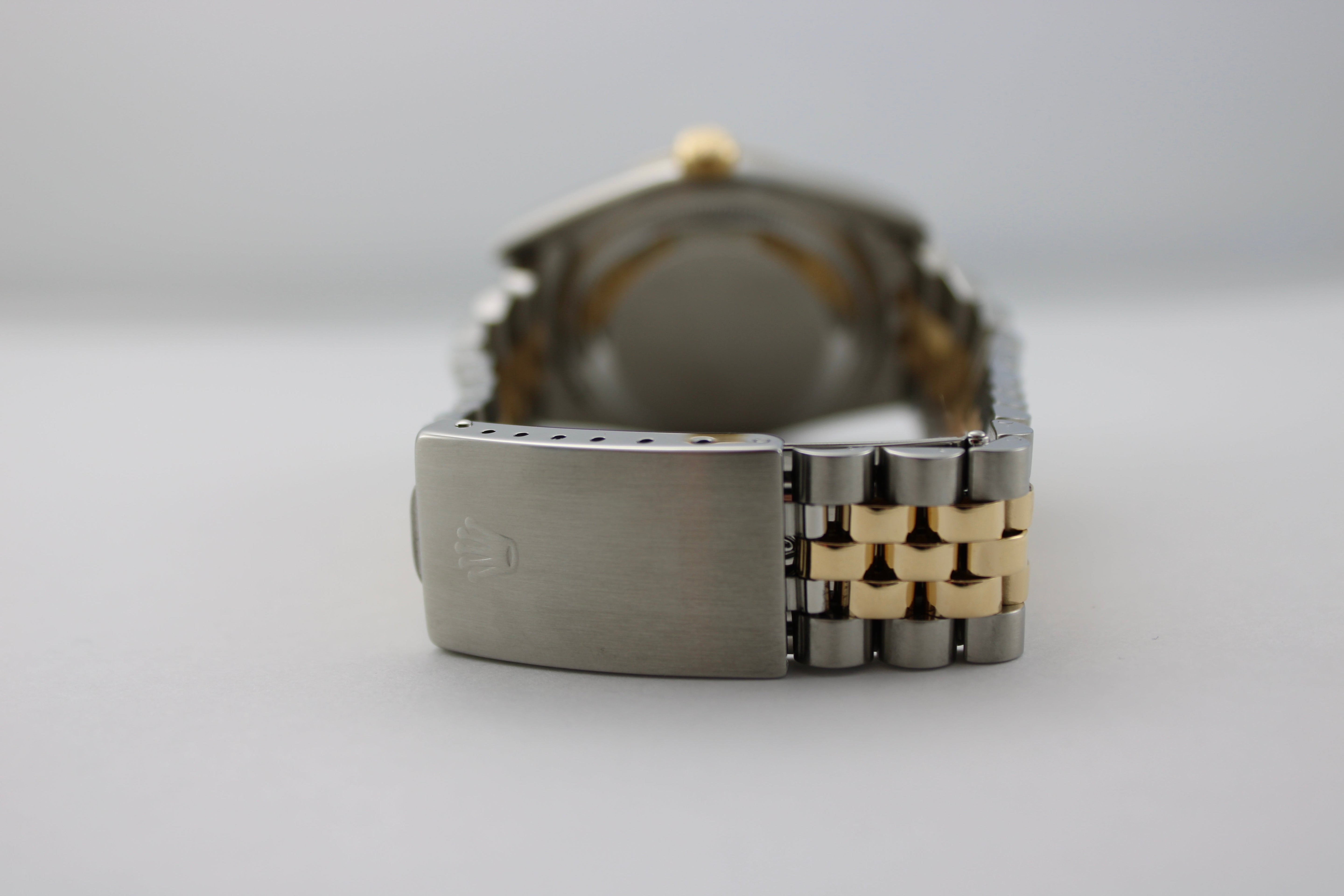 1995 Rolex Datejust White Pyramid Two-Tone 16233 36mm Jubilee Watch With Box and RSC SKU: JMMGG0426235