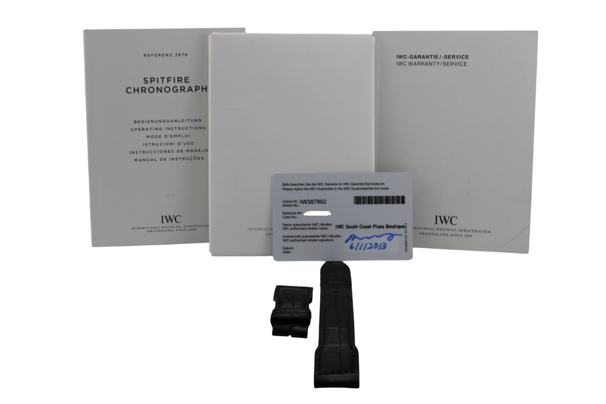2013 IWC Spitfire Grey Stainless Steel IW387802 43mm Watch With Box and Papers  SKU: JOMMG0426727