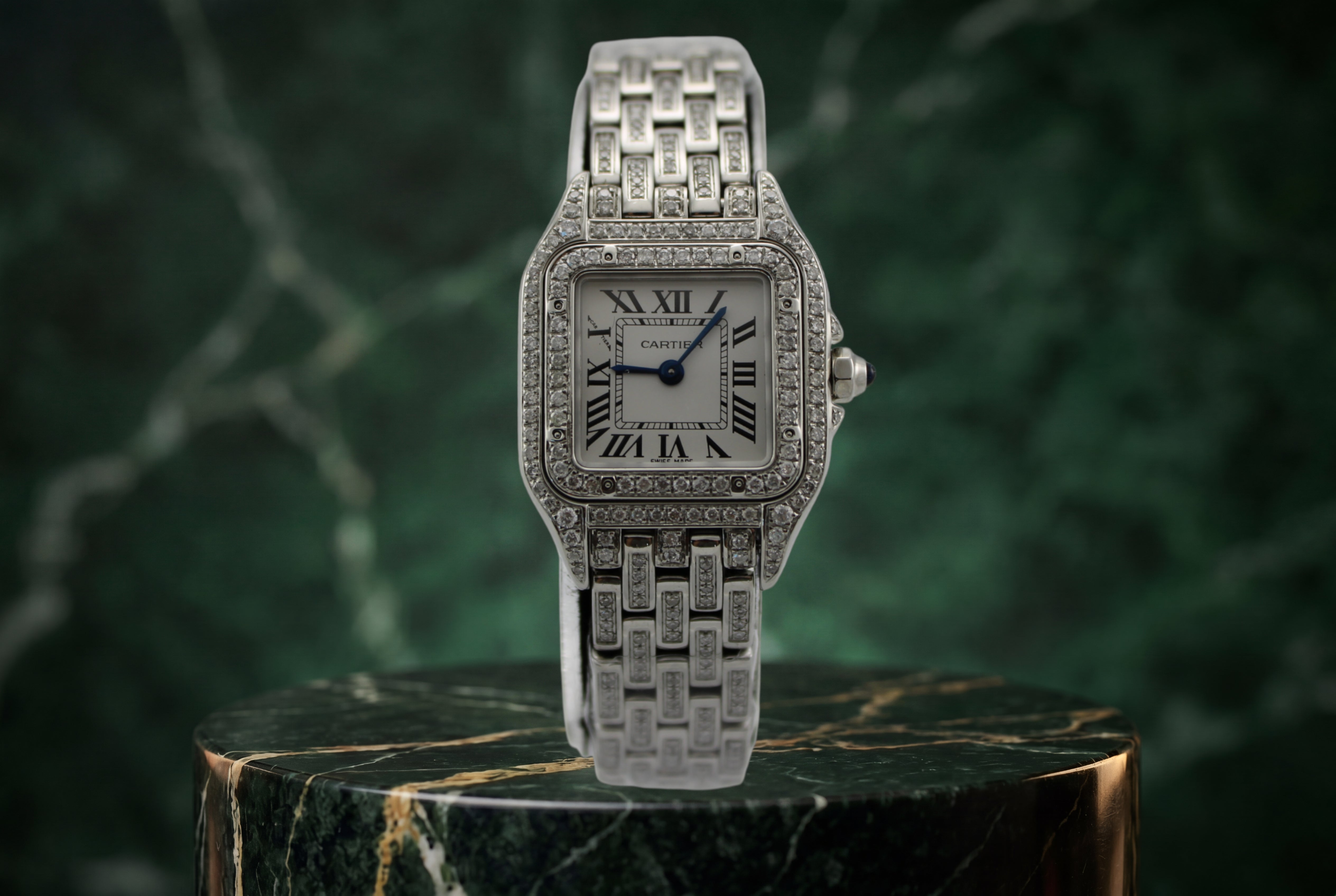 NEW Cartier Panthere White AM Diamonds Stainless Steel WSPN0006 23mm Diamond Watch SKU: JVGGG0526028