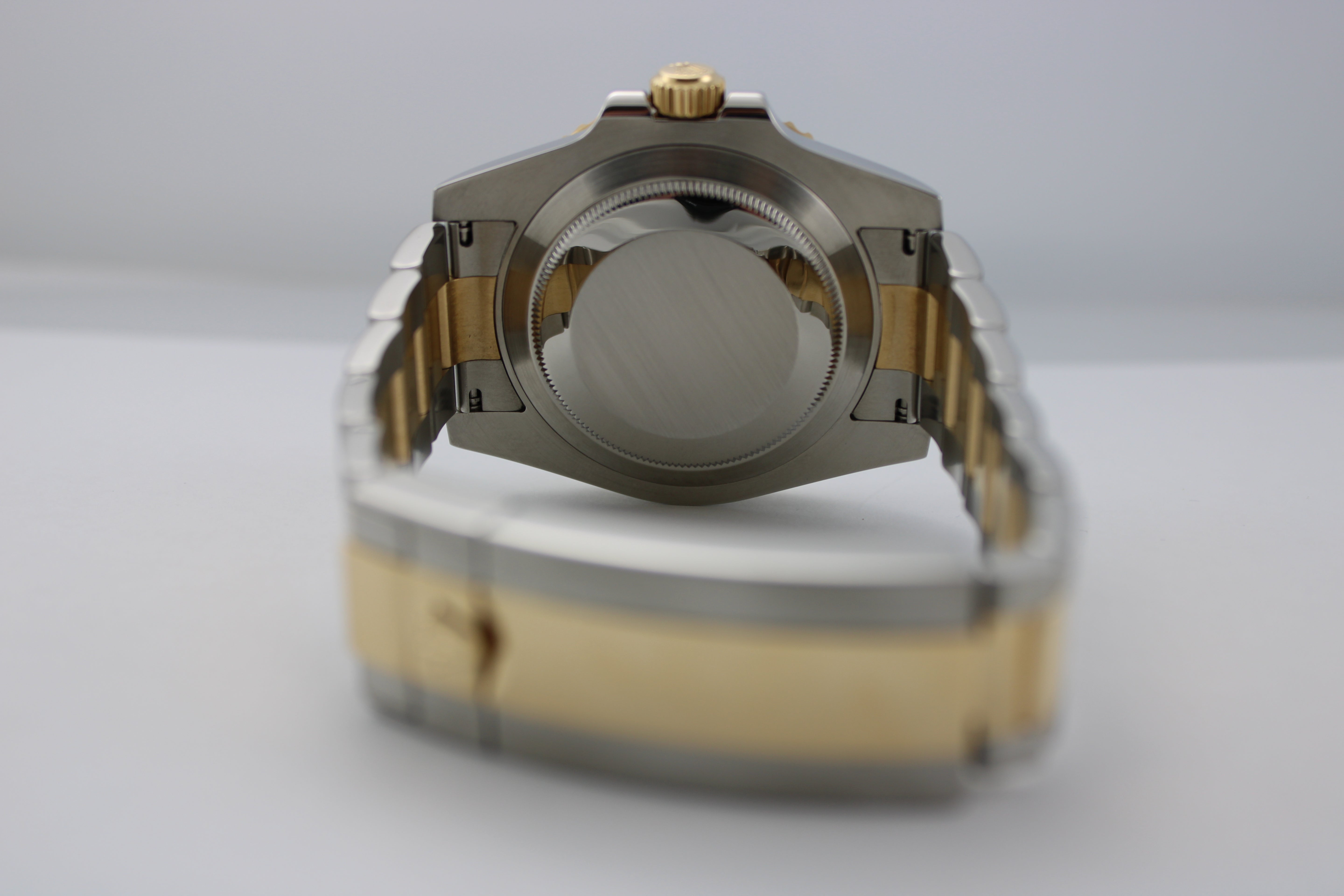 2013 Rolex Submariner Date Flat Blue Two-Tone 18K Gold Steel 116613LB 40mm Oyster Watch With Box and Papers SKU: JLVLGG0326773