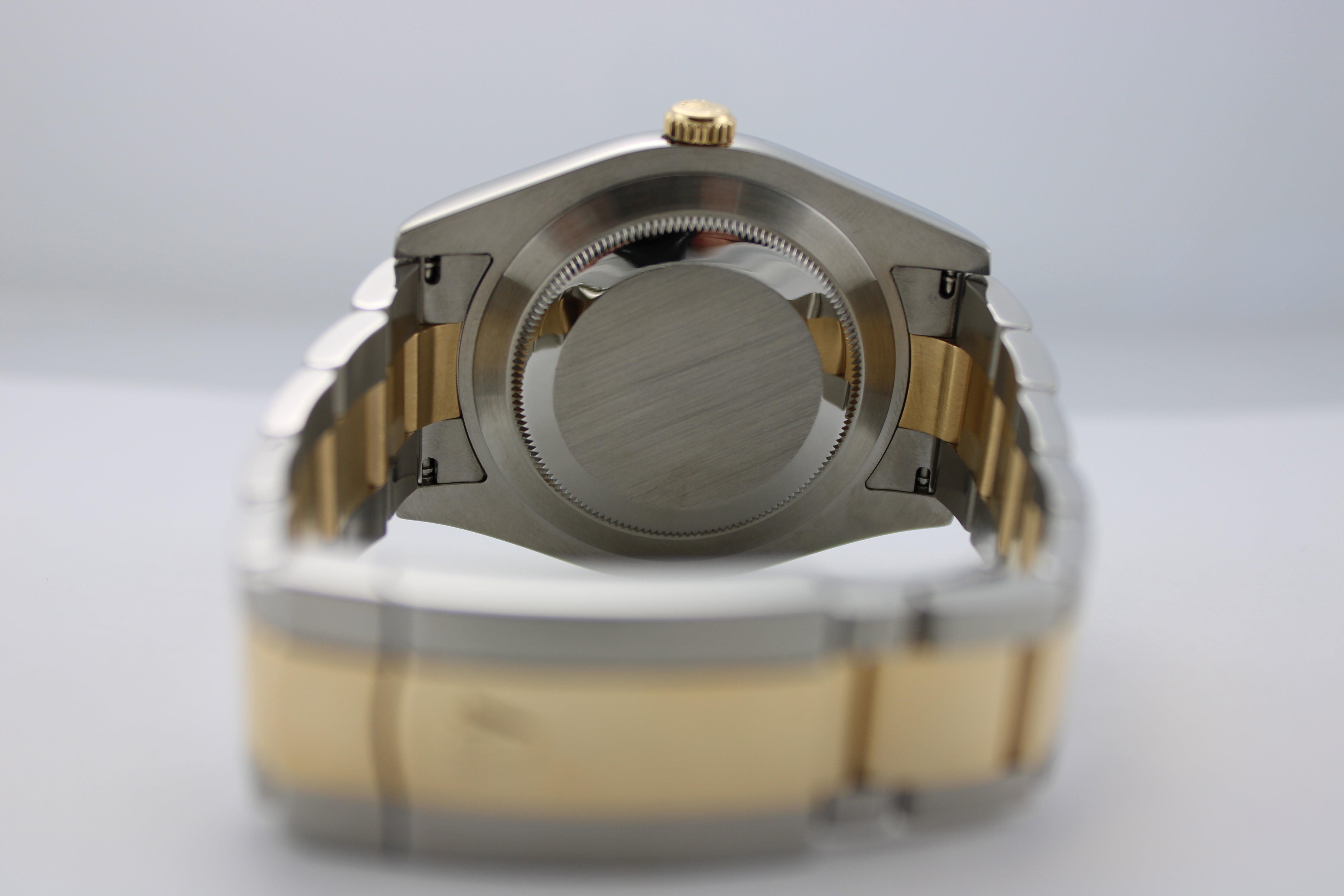 Rolex Datejust Grey "Wimbledon" Two-Tone 18K Yellow Gold Steel 116333 41mm Oyster Fluted Watch SKU: JLGELG04260M1