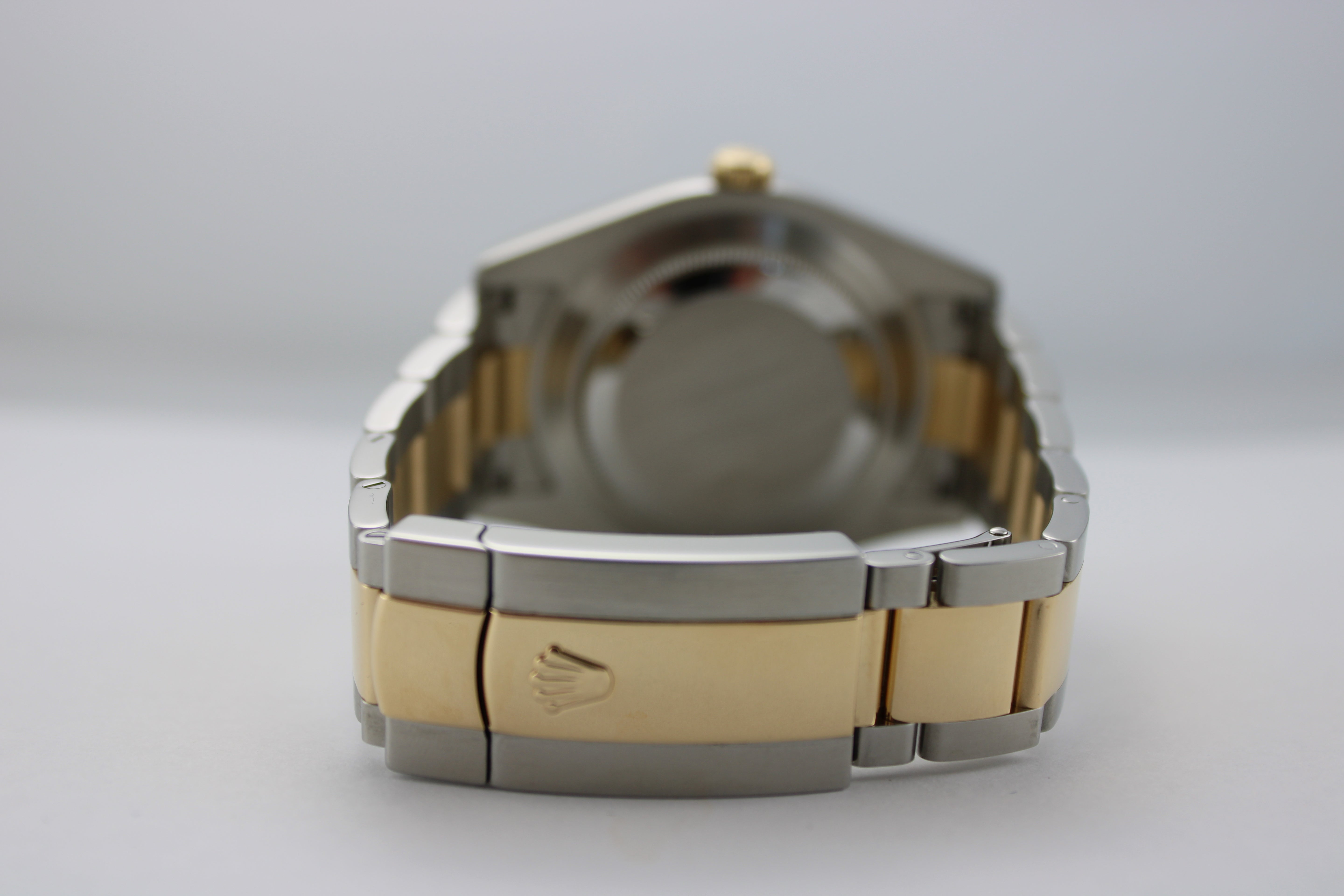 Rolex Datejust Grey "Wimbledon" Two-Tone 18K Gold Steel 116333 41mm Oyster Fluted Watch SKU: JLGGMG0326033