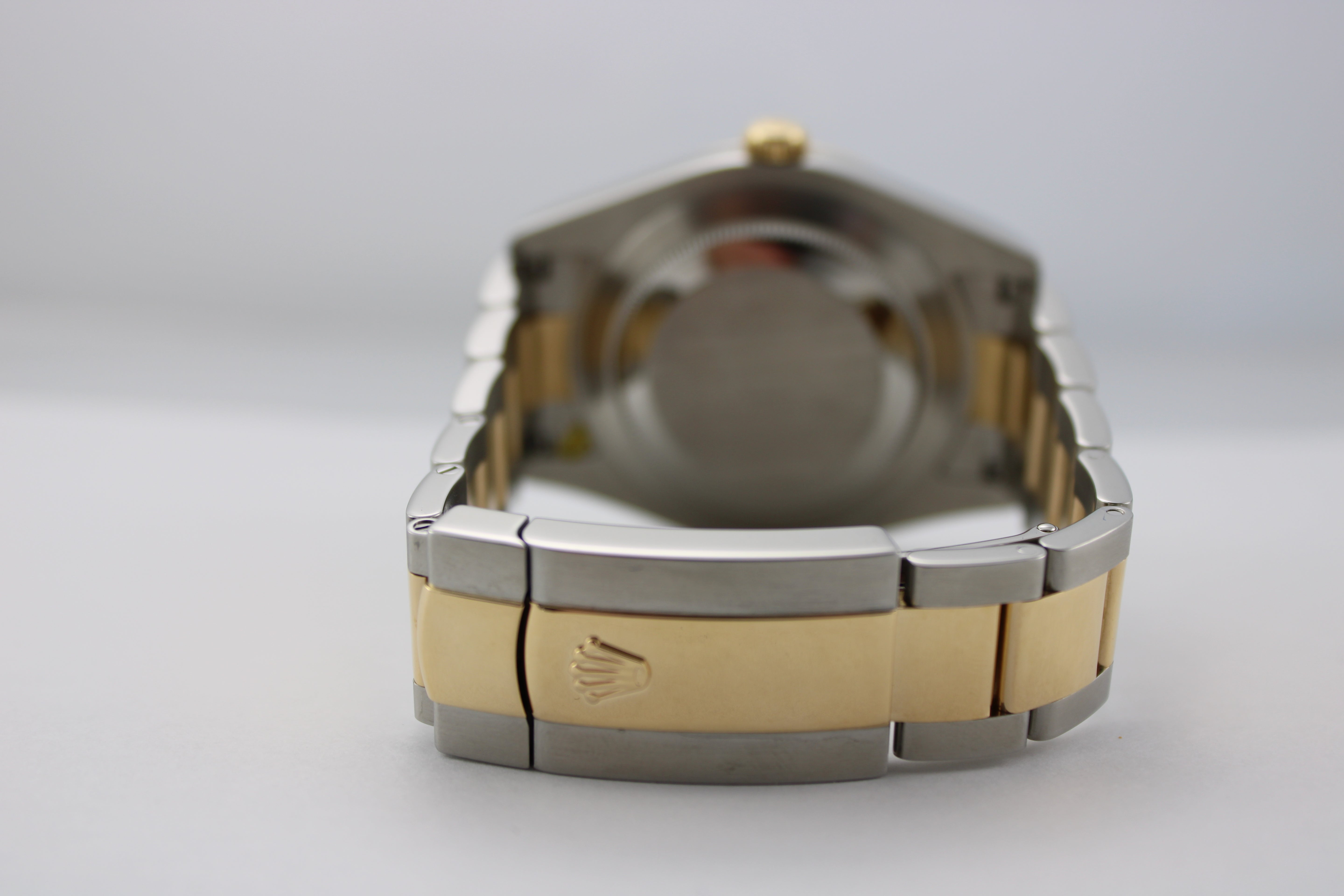Rolex Datejust Grey "Wimbledon" Two-Tone 18K Yellow Gold Steel 116333 41mm Oyster Fluted Watch SKU: JLGELG04260M1
