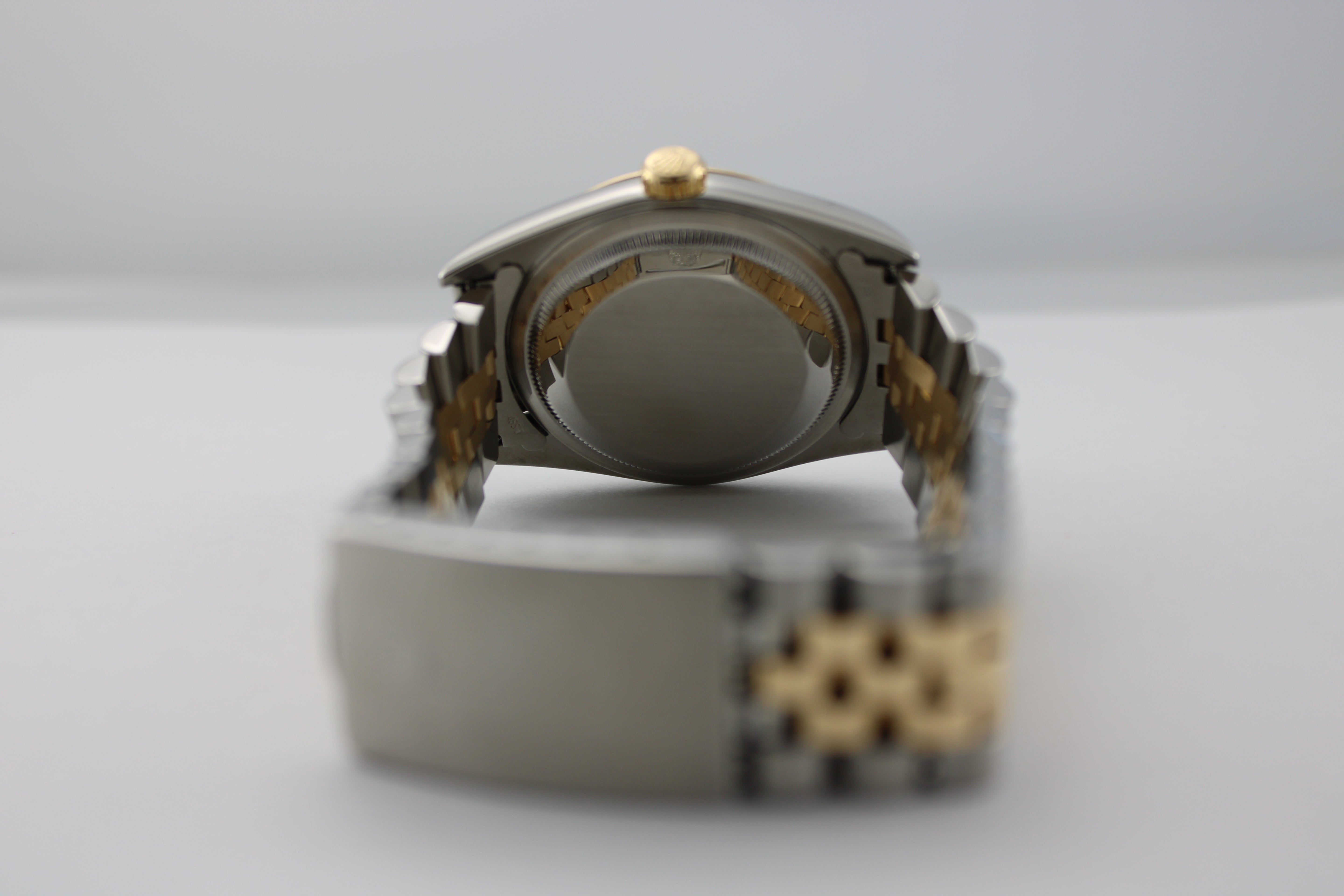 1995 Rolex Datejust White Pyramid Two-Tone 16233 36mm Jubilee Watch With Box and RSC SKU: JMMGG0426235