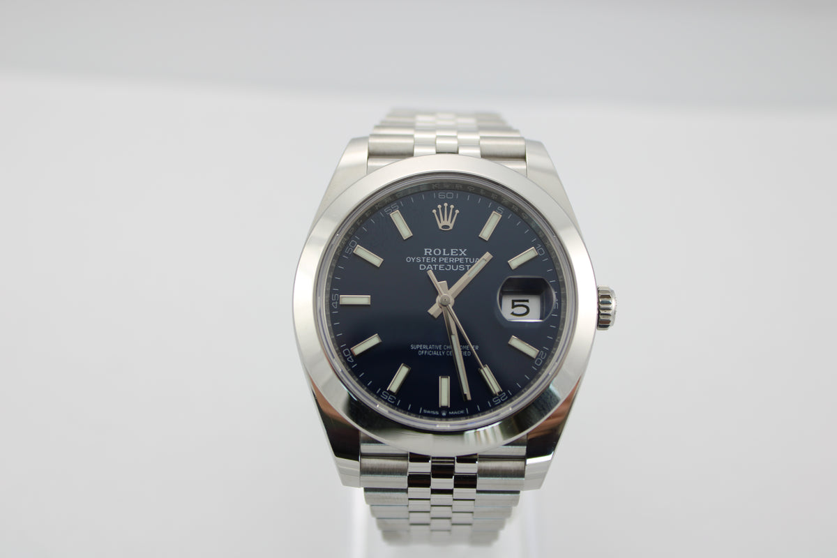 Rolex Datejust 41 Blue 126300 41mm Stainless Steel Jubilee Watch  SKU: JKAMG0626380