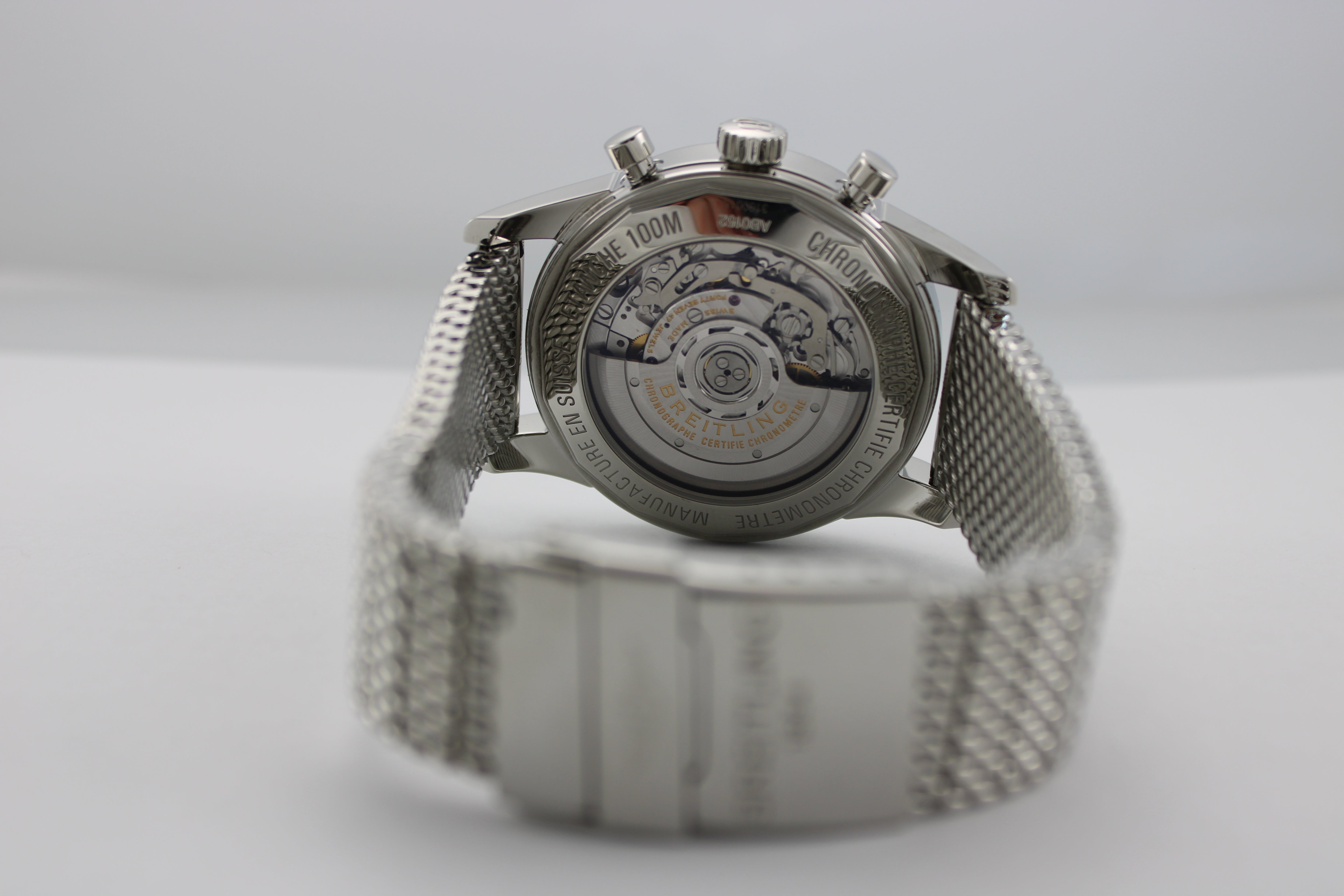 2012 Breitling Transocean Chronograph Silver Stainless Steel  AB015212/G724 43mm Watch With Box and Papers  SKU: JOKMG0526015