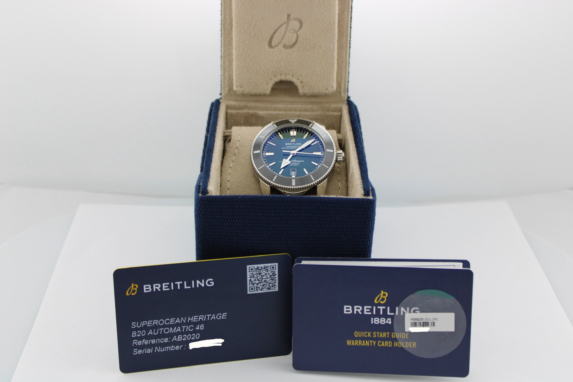 2023 Breitling SuperOcean Heritage Green Stainless Steel  AB2020121L1A1 46mm Watch With Box and Papers  SKU: JVVGG0426627