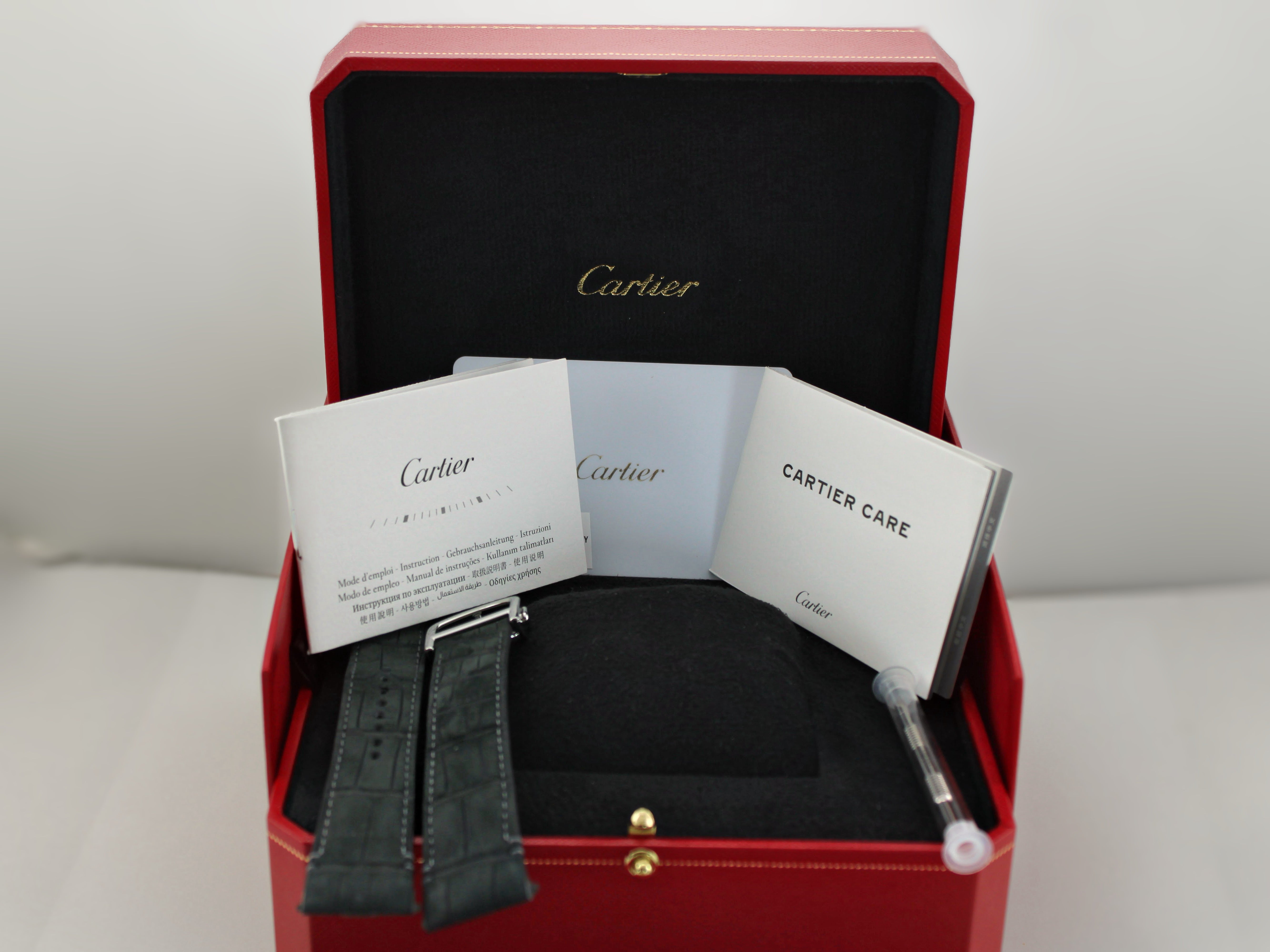 NEW Cartier Santos Large Black Stainless Steel  WSSA0096 39.8mm Watch With Box and Papers  SKU: JAKKM04266FY