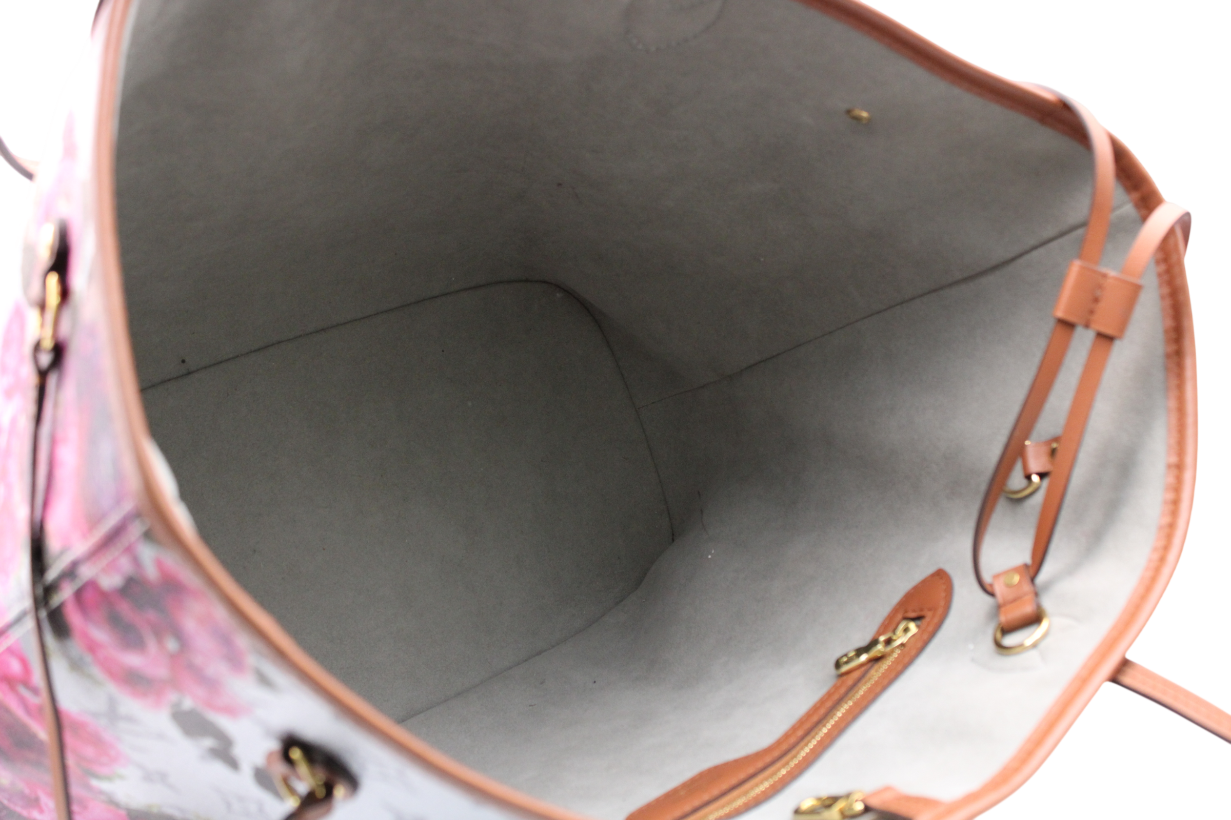 Louis Vuitton Metallic Monogram LV Garden Neverfull MM Silver With Pochette