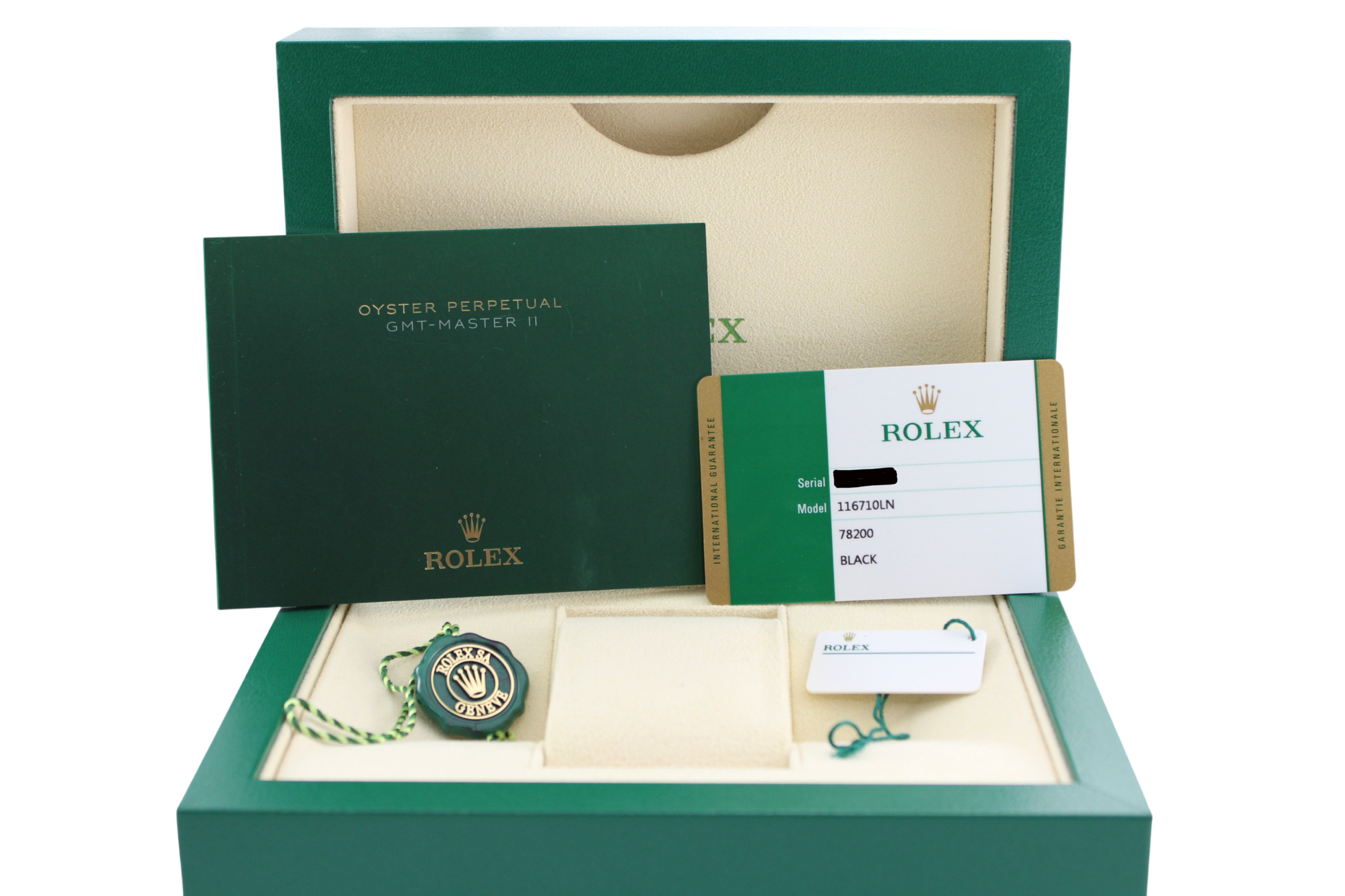 2018 Rolex GMT Master II Black Stainless Steel 116710LN 40mm Oyster Watch With Box and Papers SKU: JLOGGG0826096