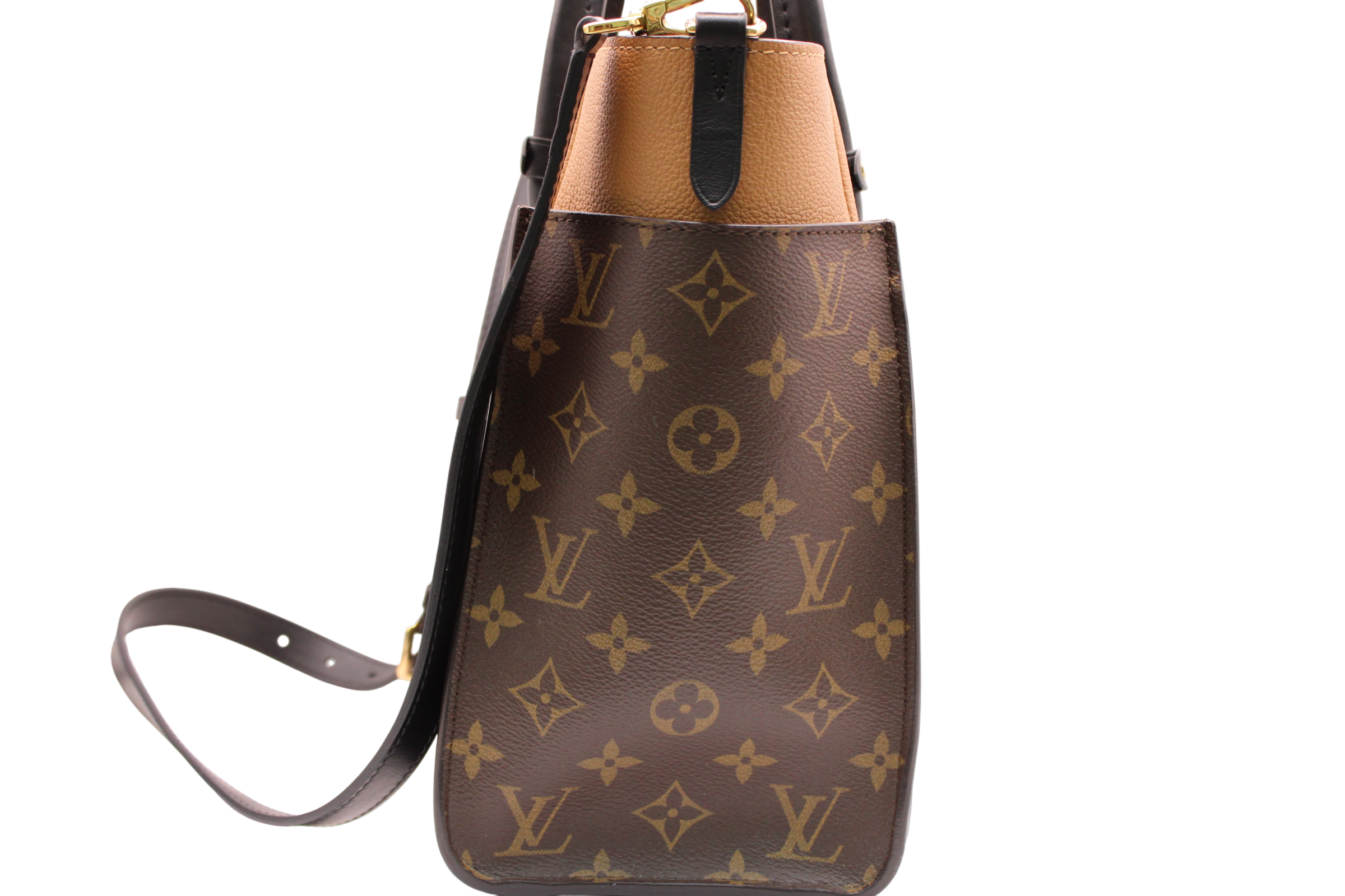 Louis Vuitton On My Side MM Noir Leather Bag M53823