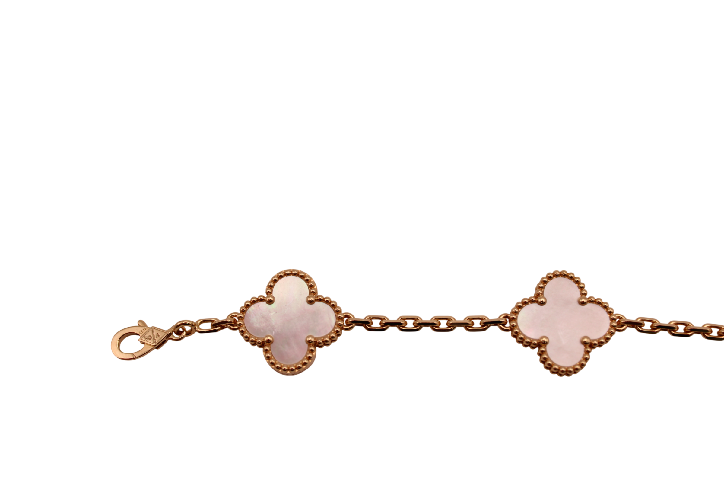 Van Cleef & Arpels Alhambra 5-Motif Mother of Pearl Vintage Bracelet VCARA41800