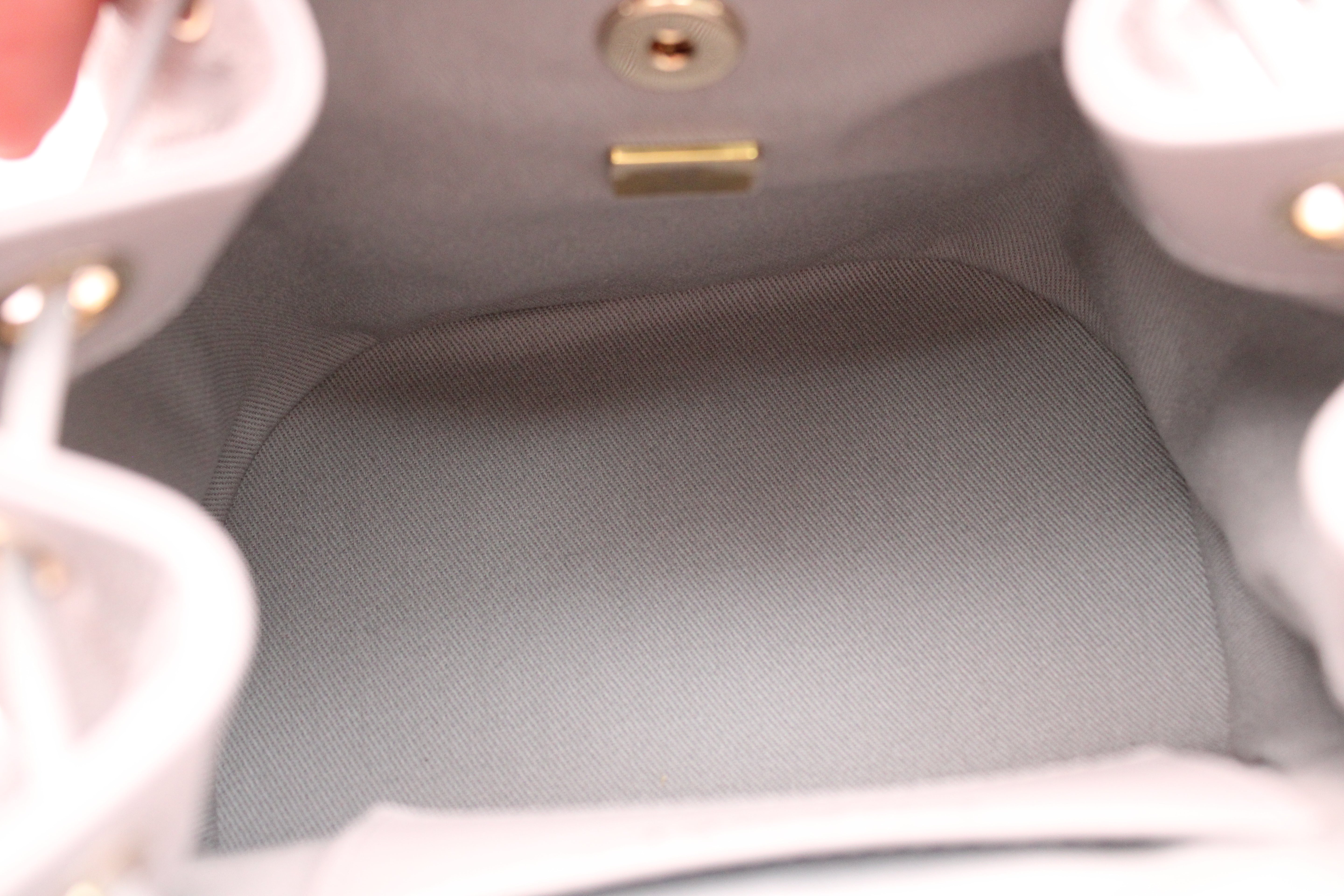 NEW Chanel Business Affinity Grey Backpack With Shiny Caviar Gold Hardware