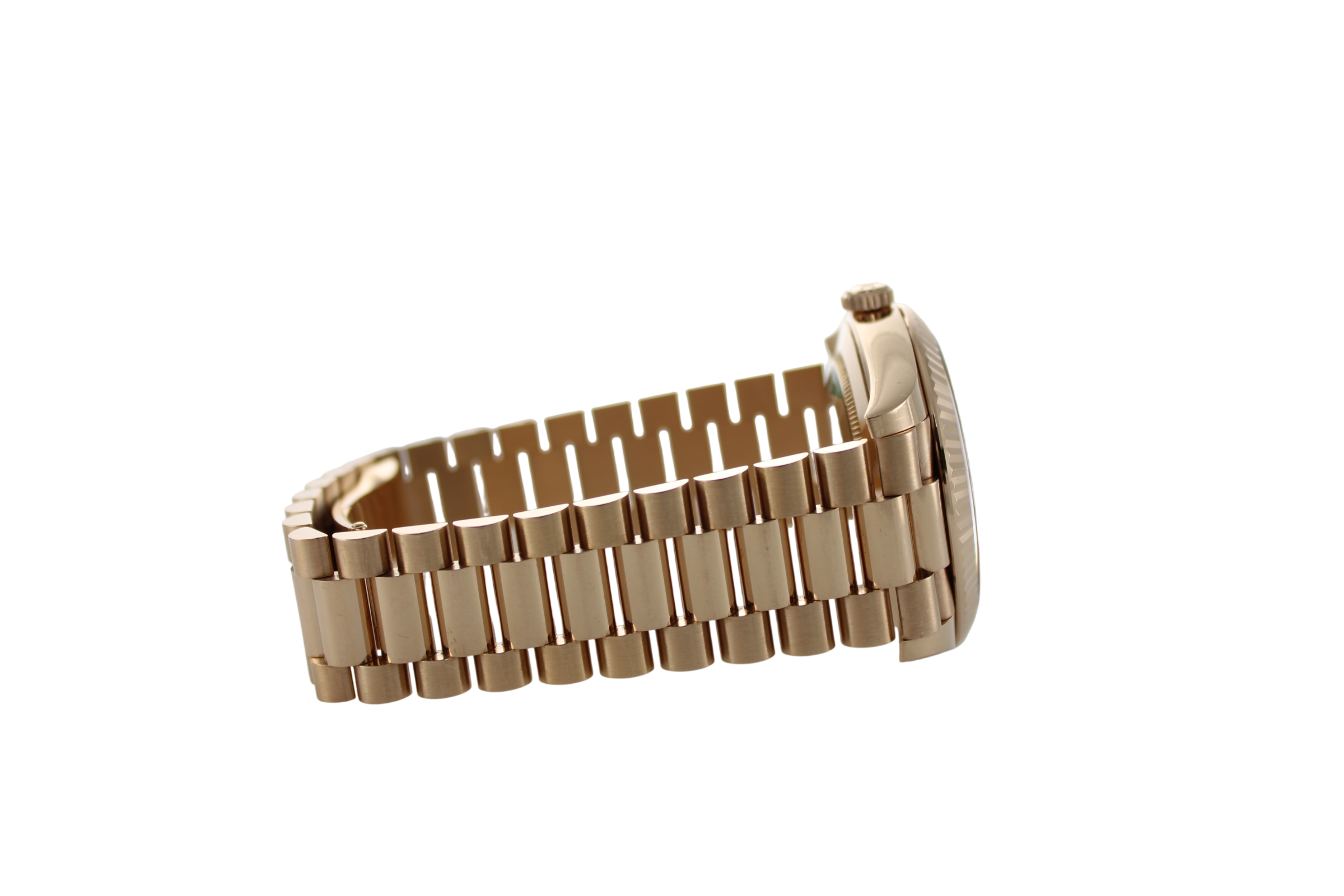 2021 Rolex Day-Date Chocolate Diamond Baguette 18K Rose Gold 228235 40mm Presidential Watch  SKU: JVIIMK0826042