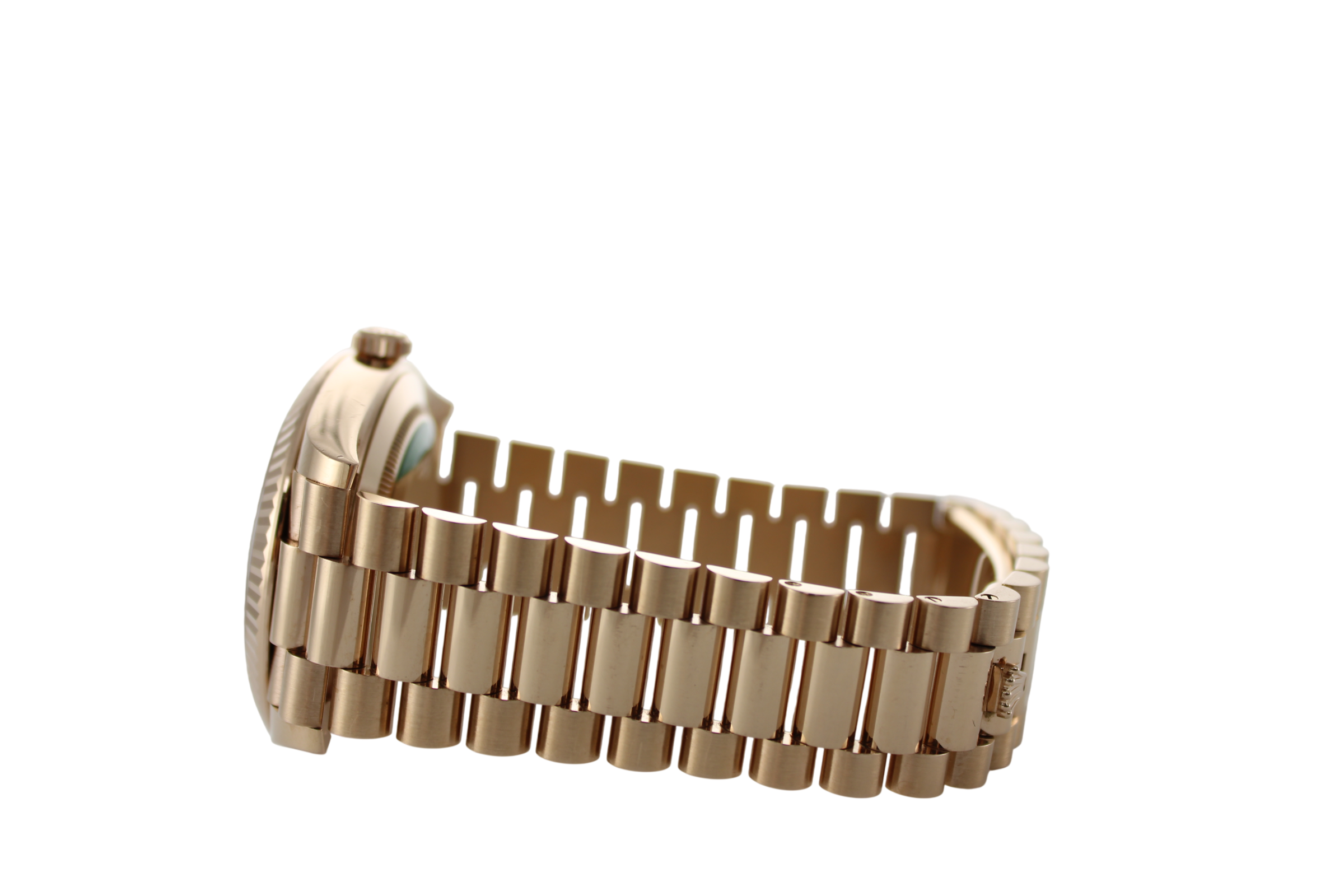 2021 Rolex Day-Date Chocolate Diamond Baguette 18K Rose Gold 228235 40mm Presidential Watch  SKU: JVIIMK0826042