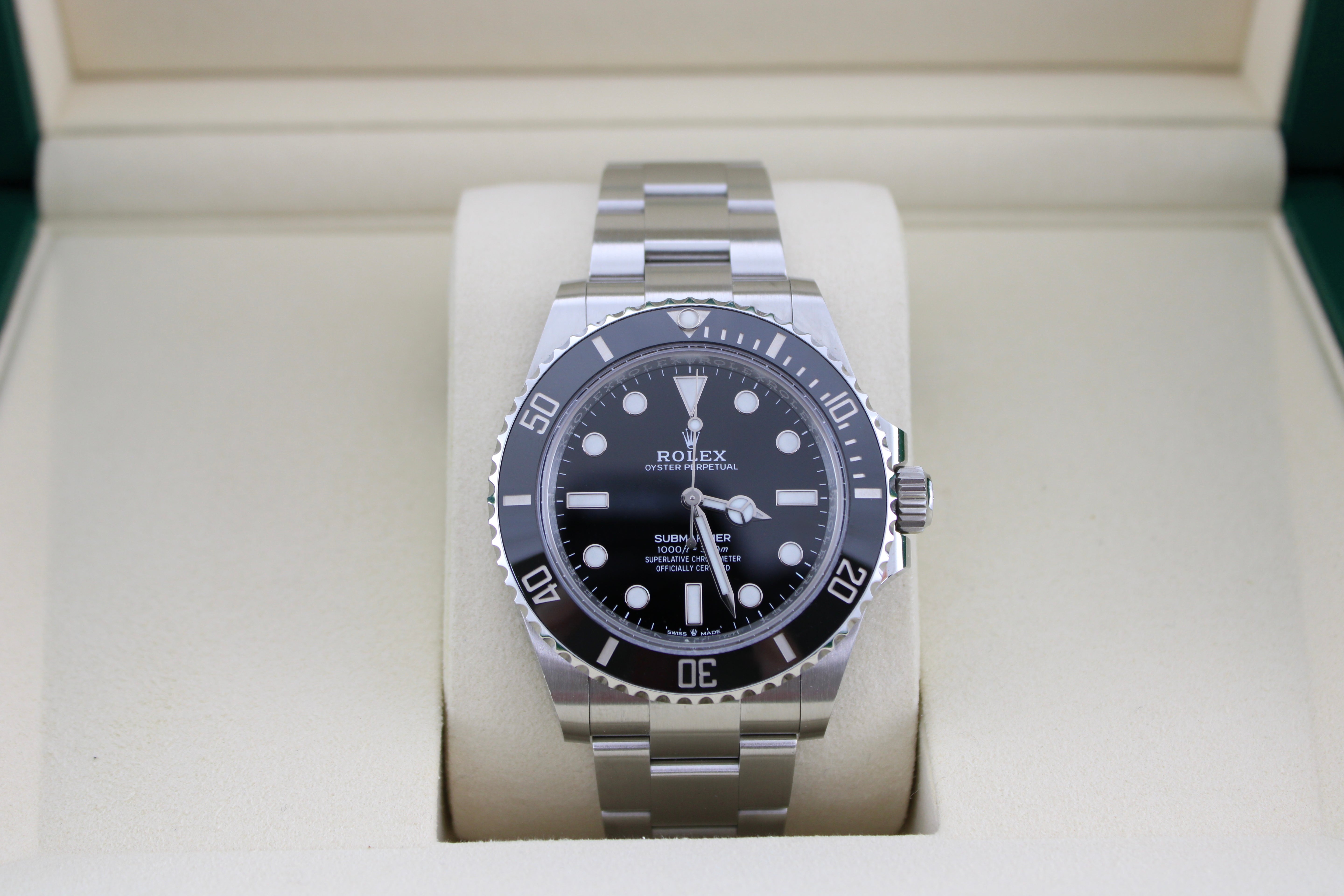 JUNE 2026 Rolex Submariner "No Date" Black Stainless Steel 124060 41mm Oyster Watch With Box and Papers SKU: JLVOGG08267N5