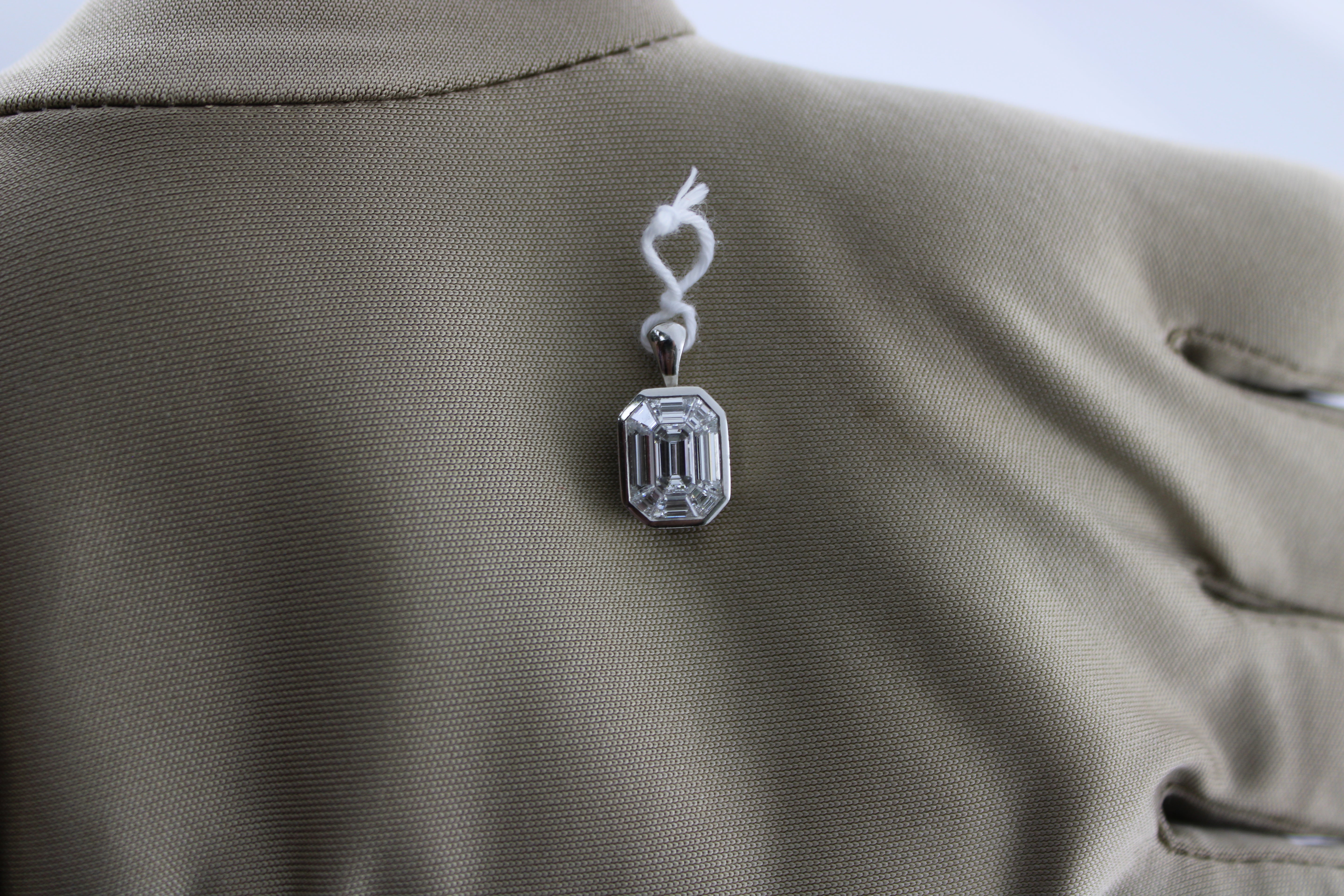 Platinum Diamond Pendant 3.0 Grams
