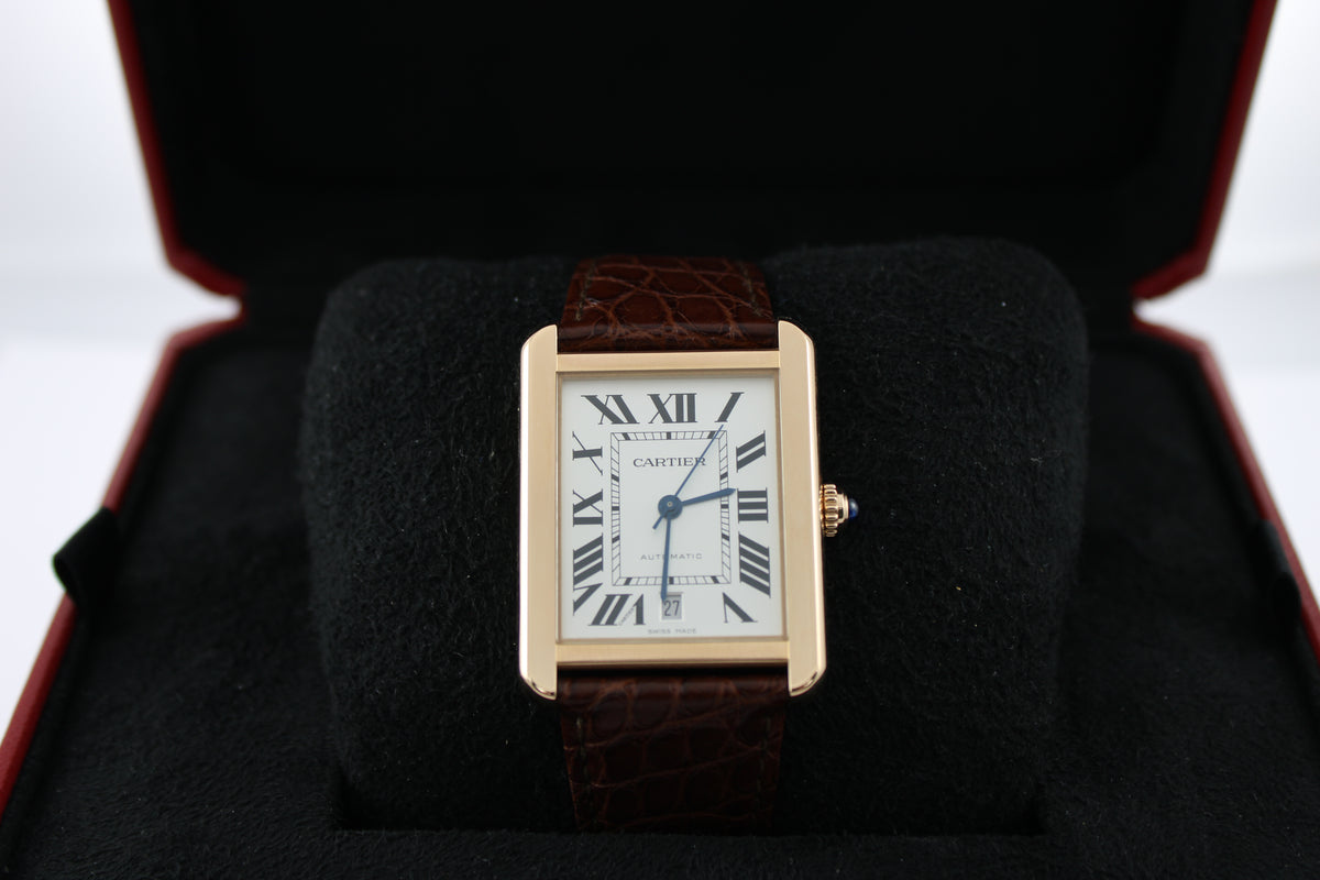 2021 Cartier Tank XL W5200026 Quartz 41mm x 31mm 18K Rose Gold Watch With Box and Papers SKU: JMKGG08269XX