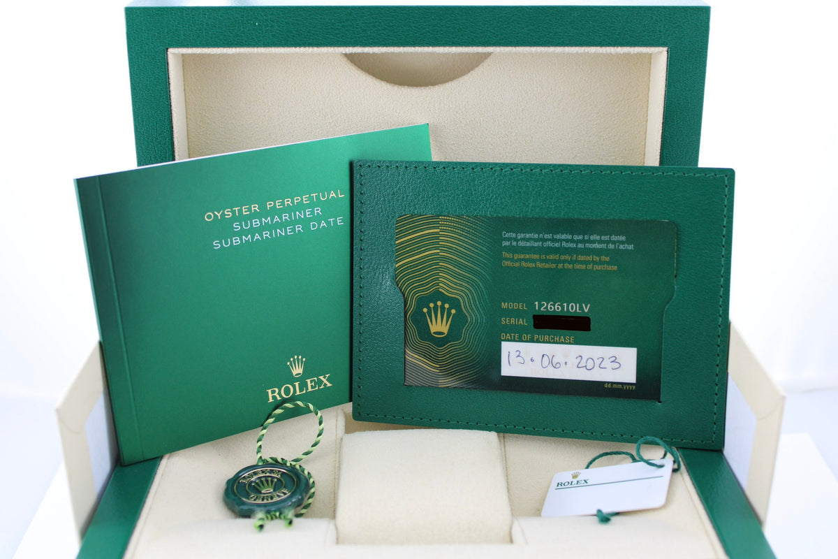 2023 Rolex Submariner "Starbucks" Green Stainless Steel 126610 41mm Oyster Watch With Box and Papers SKU: JLVOGG09267G8