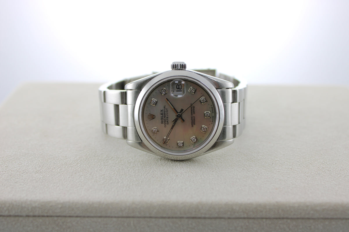Rolex Datejust Mother of Pearl Diamonds 68240 Stainless Steel 31mm Oyster Watch SKU: JVGGG0926709