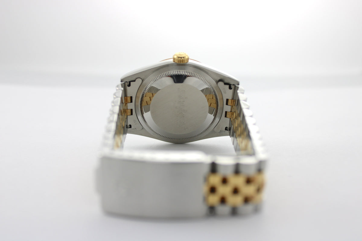 UNPOLISHED 2001 Rolex Datejust Champagne Two-Tone 16233 36mm Jubilee Watch With Box and Papers SKU: JMAGG0926696