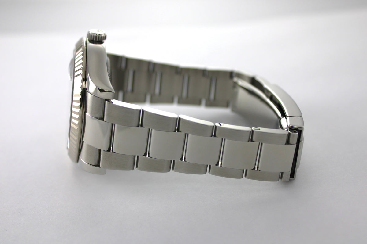 2014 Rolex Datejust II Blue 41mm Stainless Steel Date 116334 Oyster Watch With Box and Papers  SKU: JNMGG0926035