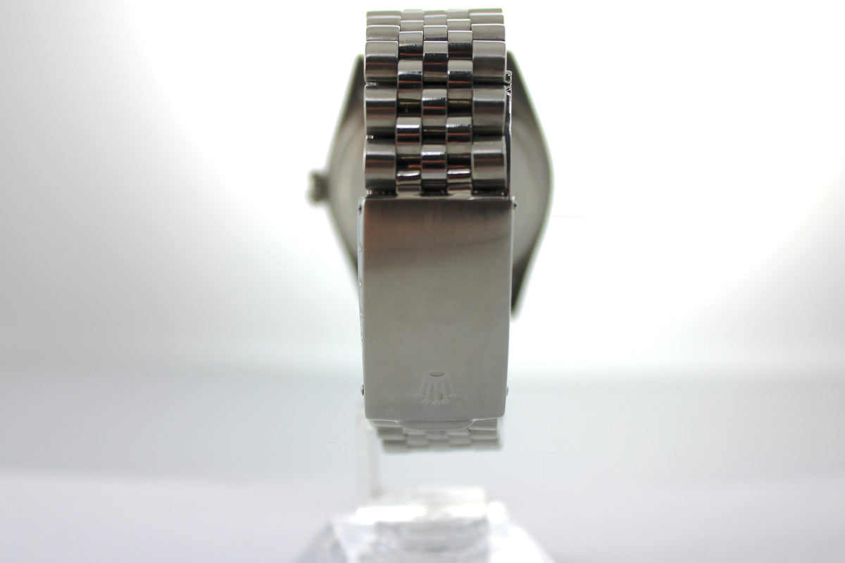 1973 Rolex Datejust Blue Buckley Stainless Steel White Gold Date 1601 36mm Jubilee Watch  SKU: NEKGG0926636