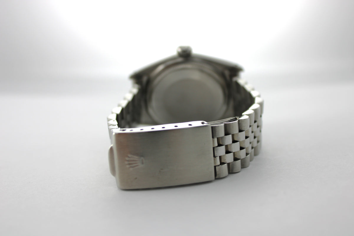 1973 Rolex Datejust Blue Buckley Stainless Steel White Gold Date 1601 36mm Jubilee Watch  SKU: NEKGG0926636