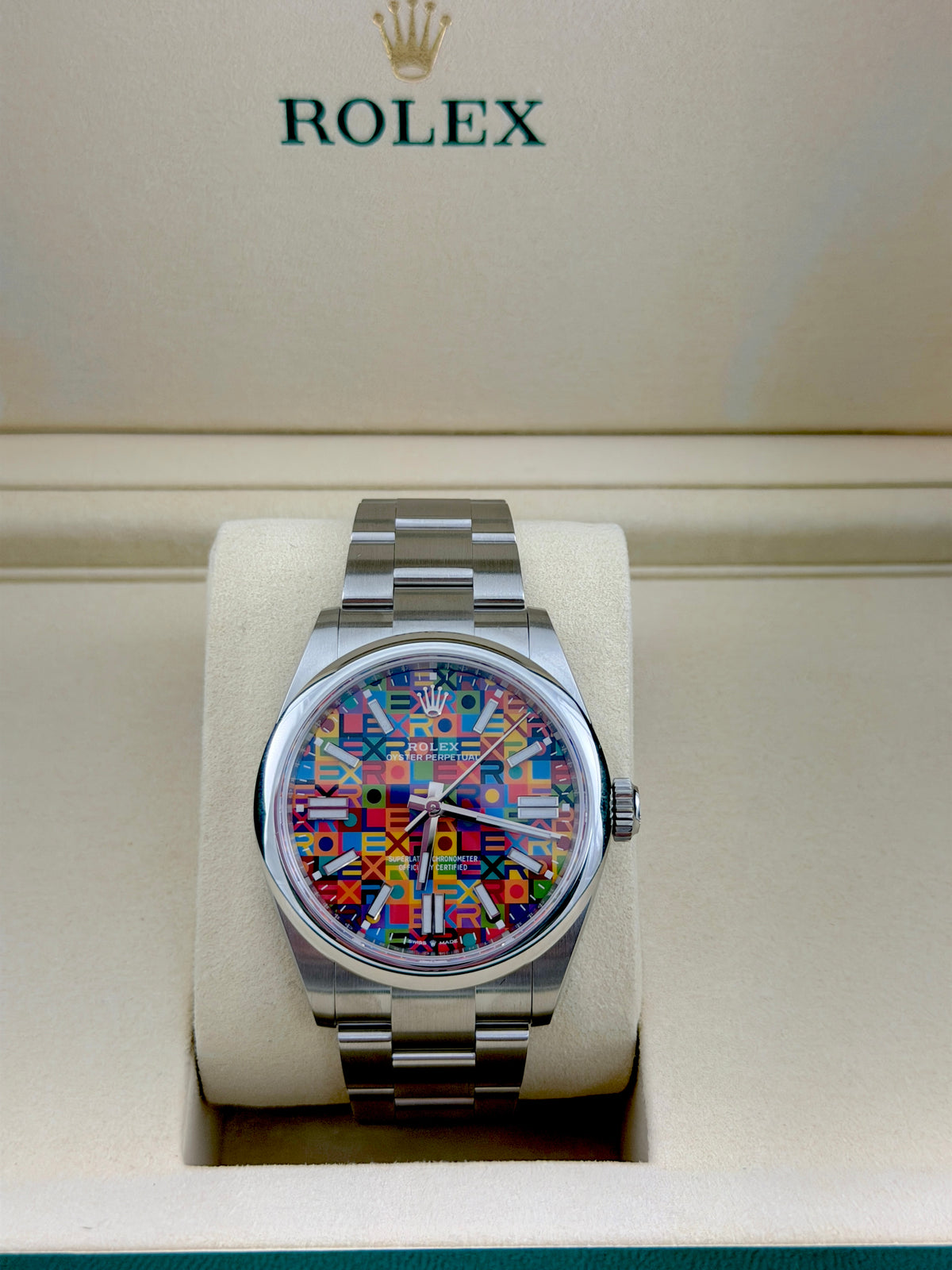 NEW STICKERED 2026 Rolex Oyster Perpetual 100th Anniversary 134300 Steel 41mm Watch With Box and Papers SKU: JLNLGG1026268